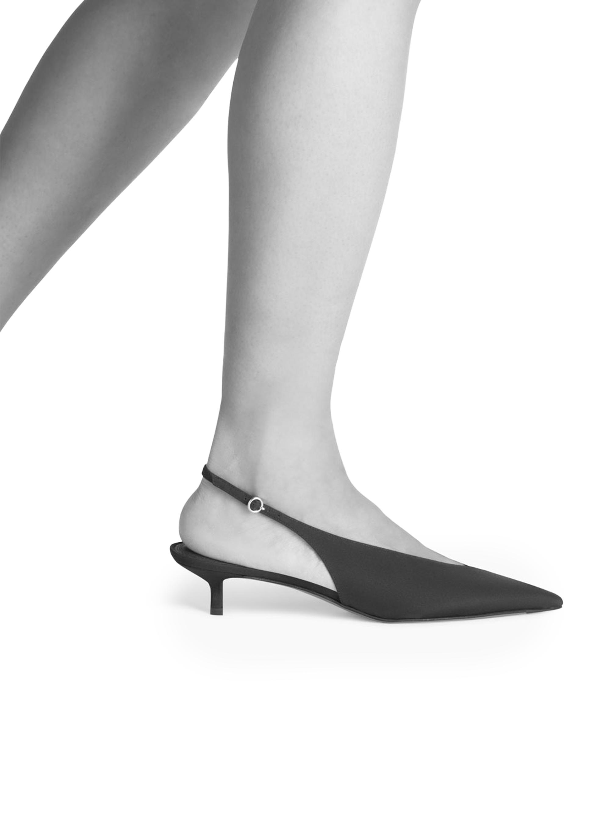 Neous Diske 40MM Crêpe de Chine Point-Toe Slingback Pumps | Saks