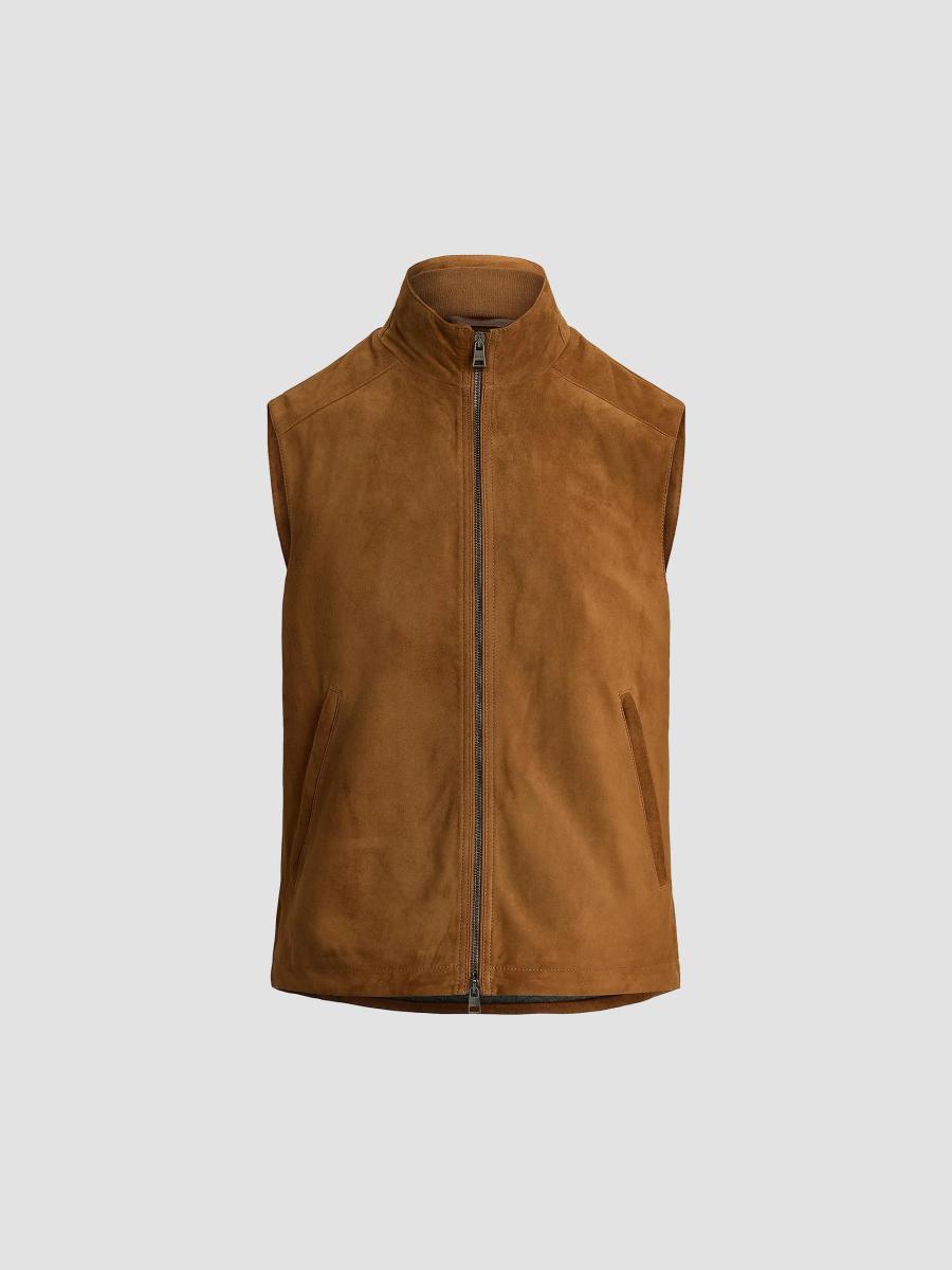 Polo Ralph Lauren Classic Suede Double-Zip Vest | Saks Fifth Avenue