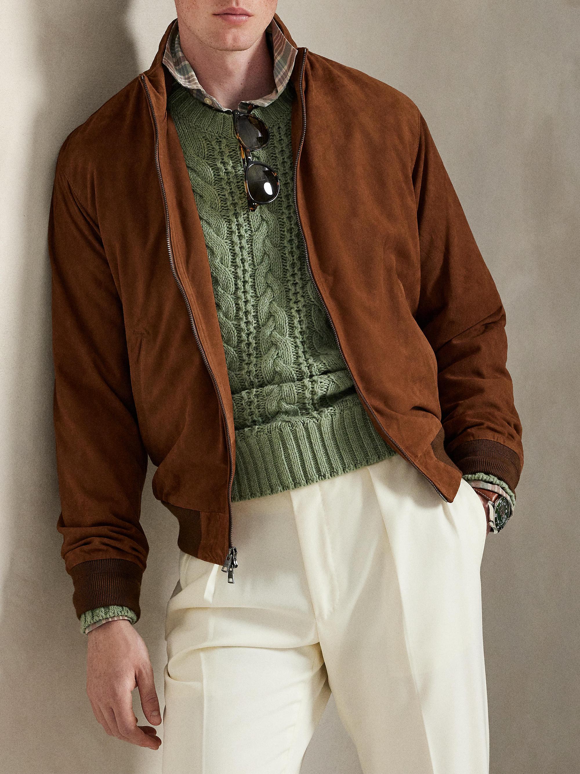 Polo Ralph Lauren Classic Suede Jacket | Saks Fifth Avenue
