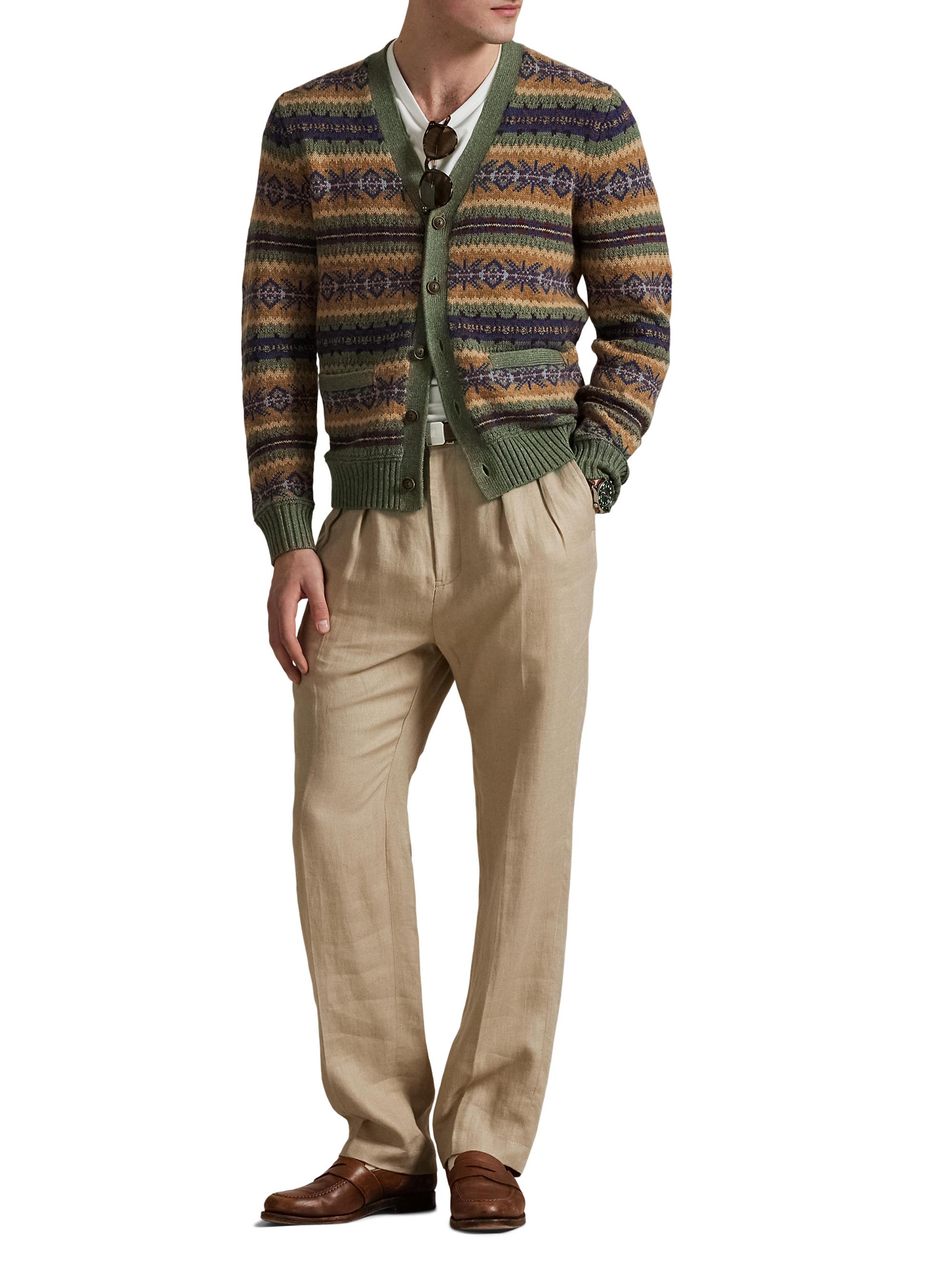 Polo Ralph Lauren Fair Isle Cotton-Blend Cardigan | Saks Fifth Avenue