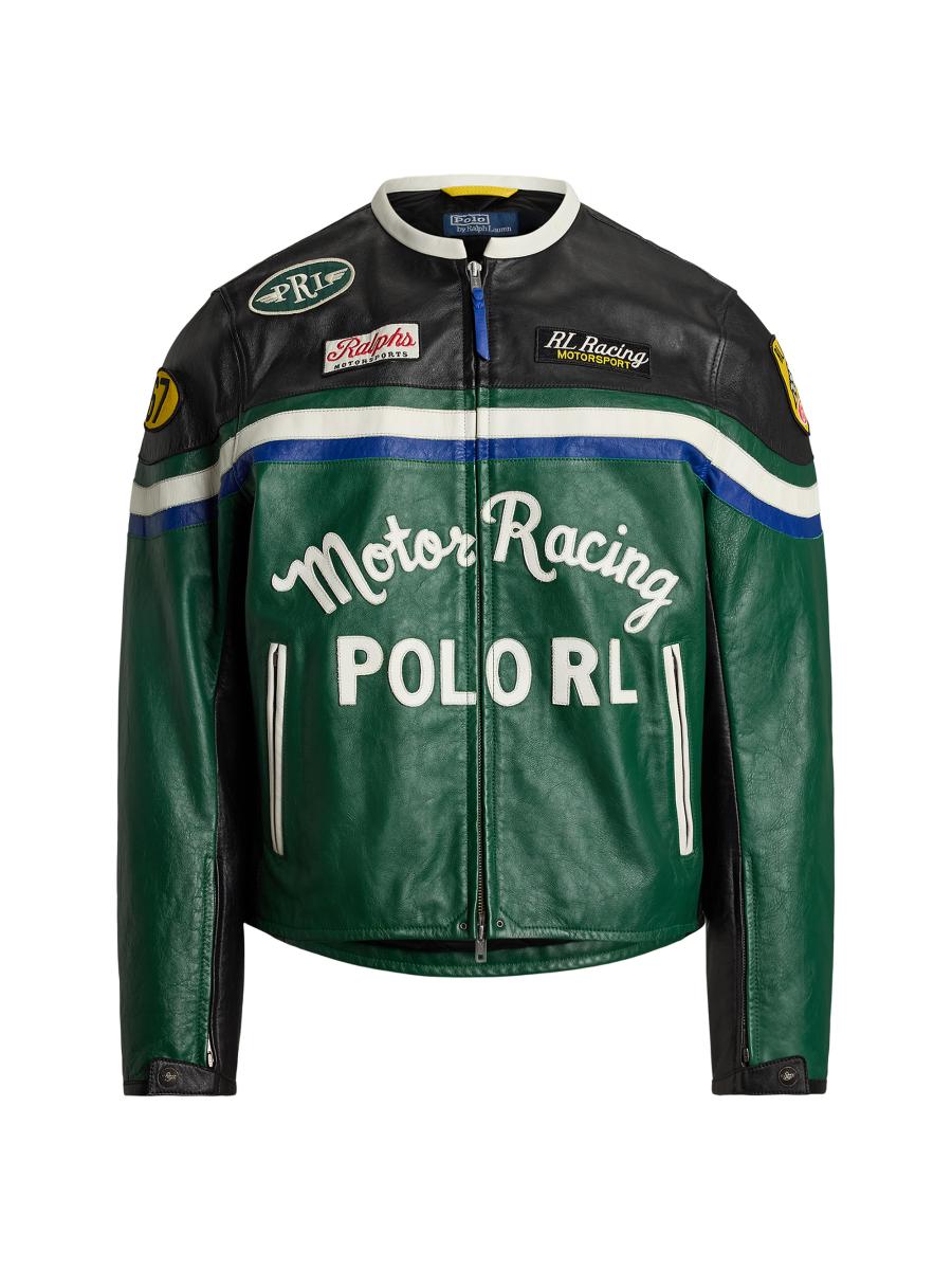 Polo Ralph Lauren Leather Café Racer Jacket | Saks Fifth Avenue