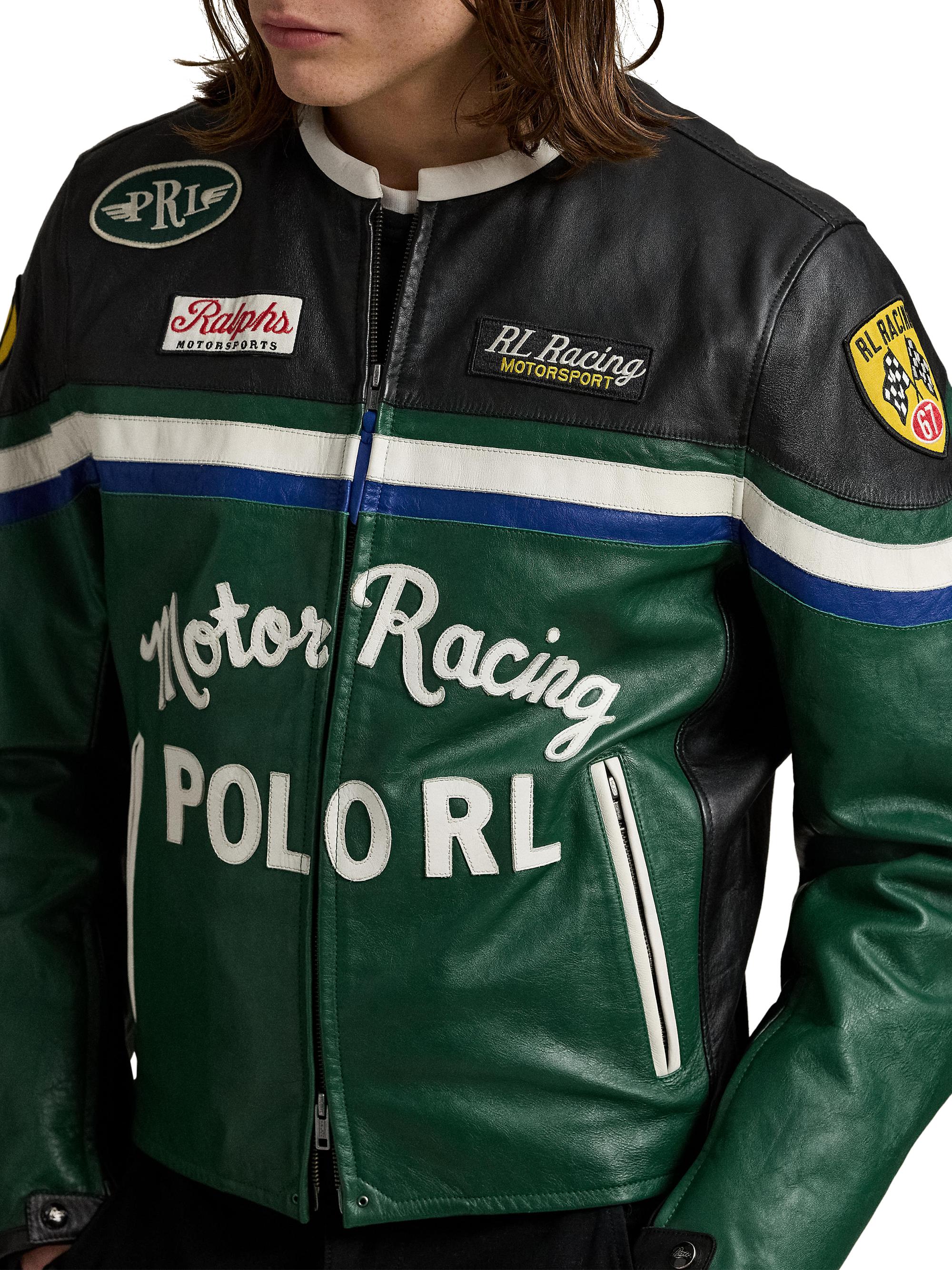 Polo Ralph Lauren Leather Café Racer Jacket | Saks Fifth Avenue
