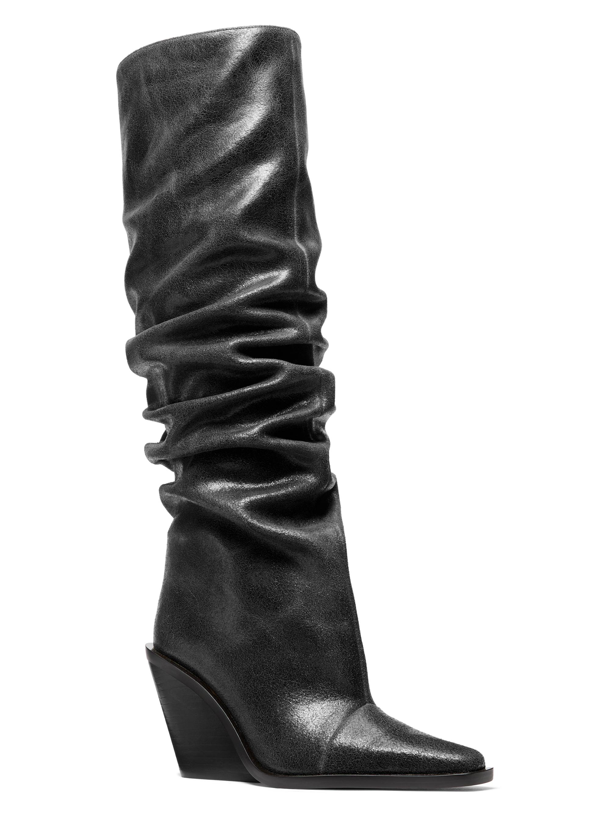 MICHAEL Michael Kors Noemie Leather Wedge Boots | Saks Fifth Avenue