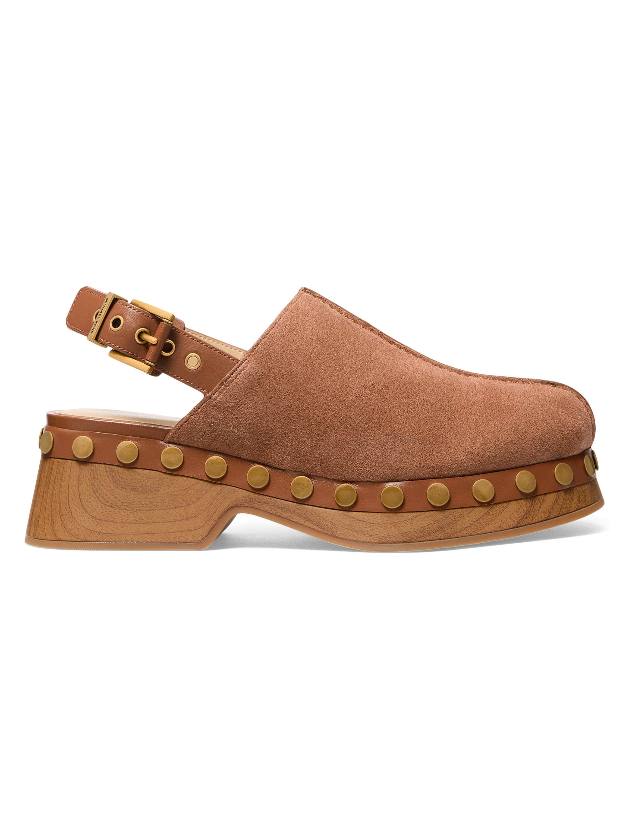 MICHAEL Michael Kors Esra 50MM Studded Suede Clogs | Saks Fifth Avenue