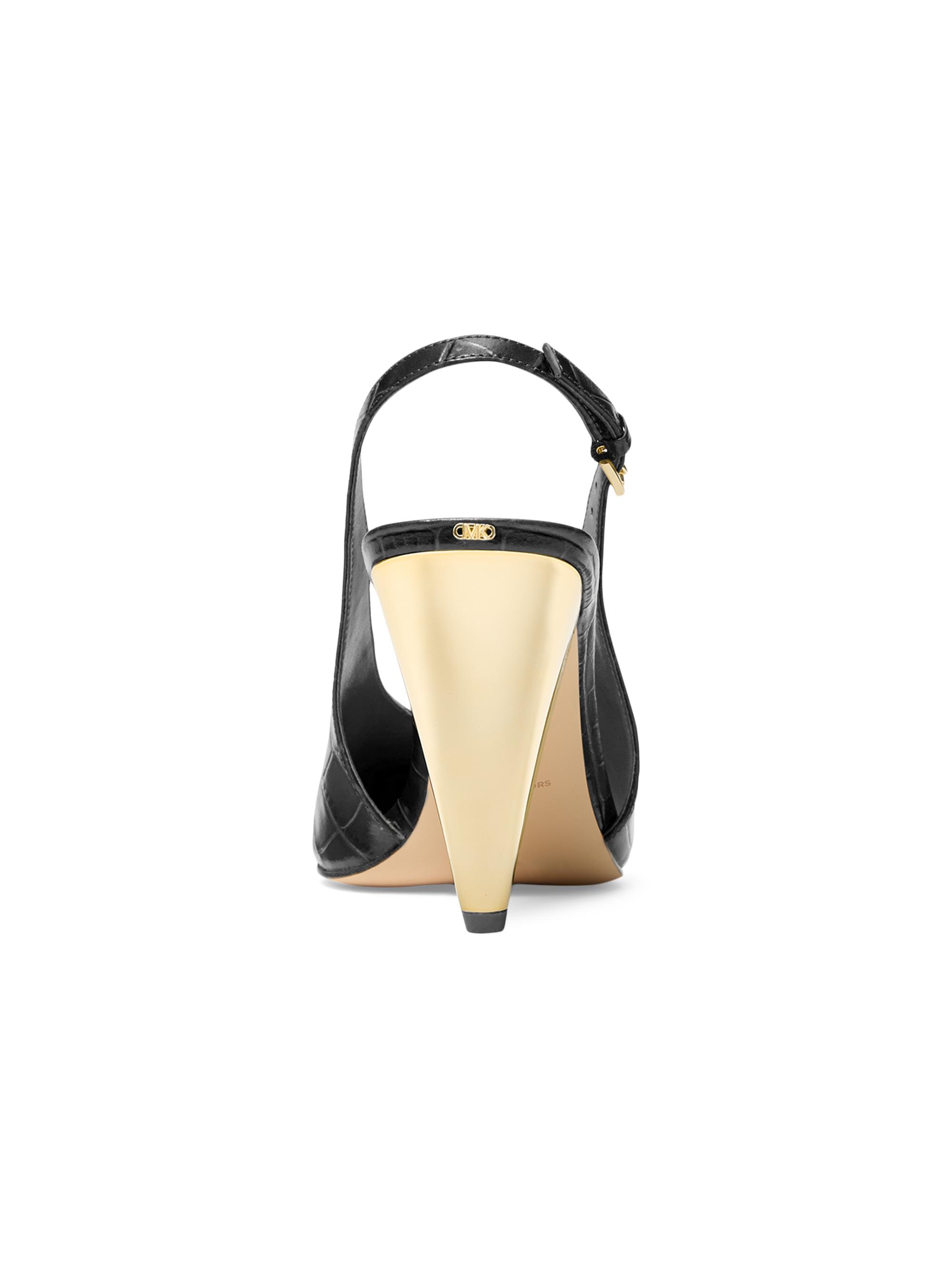 MICHAEL Michael Kors Electra 95MM Croc-Embossed Leather Pumps