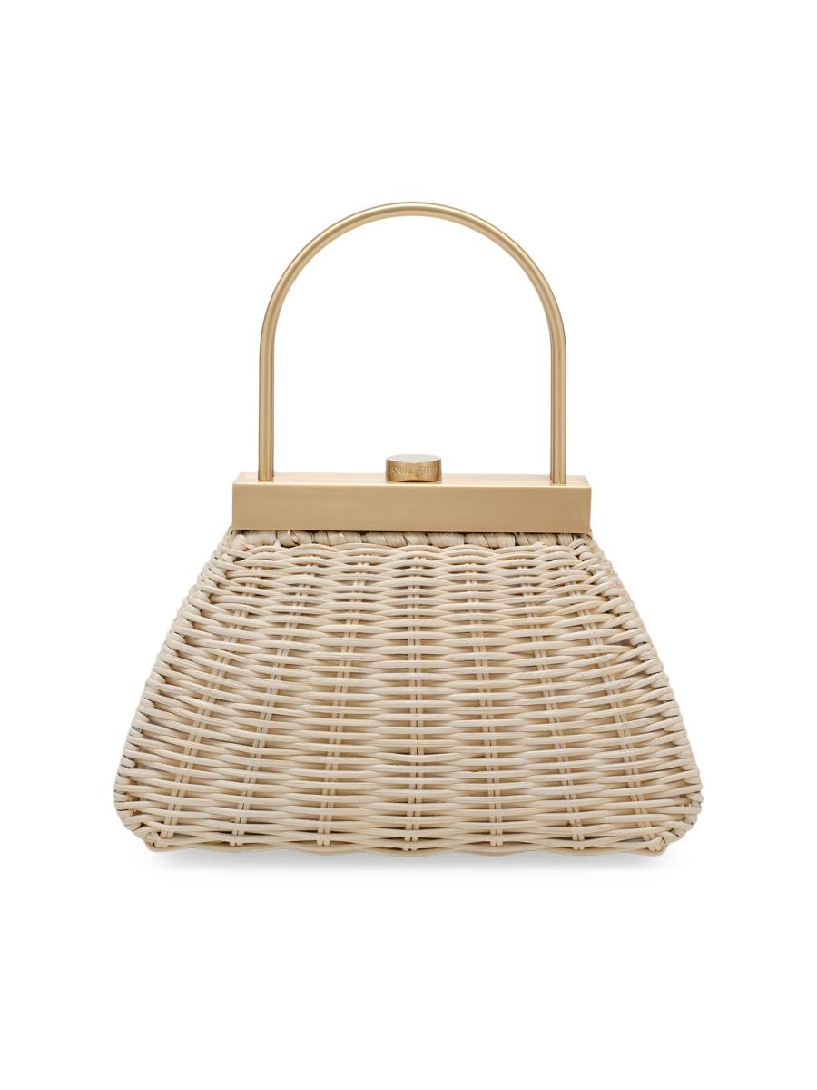 Cult Gaia Estelle Rattan Top Handle Bag | Saks Fifth Avenue