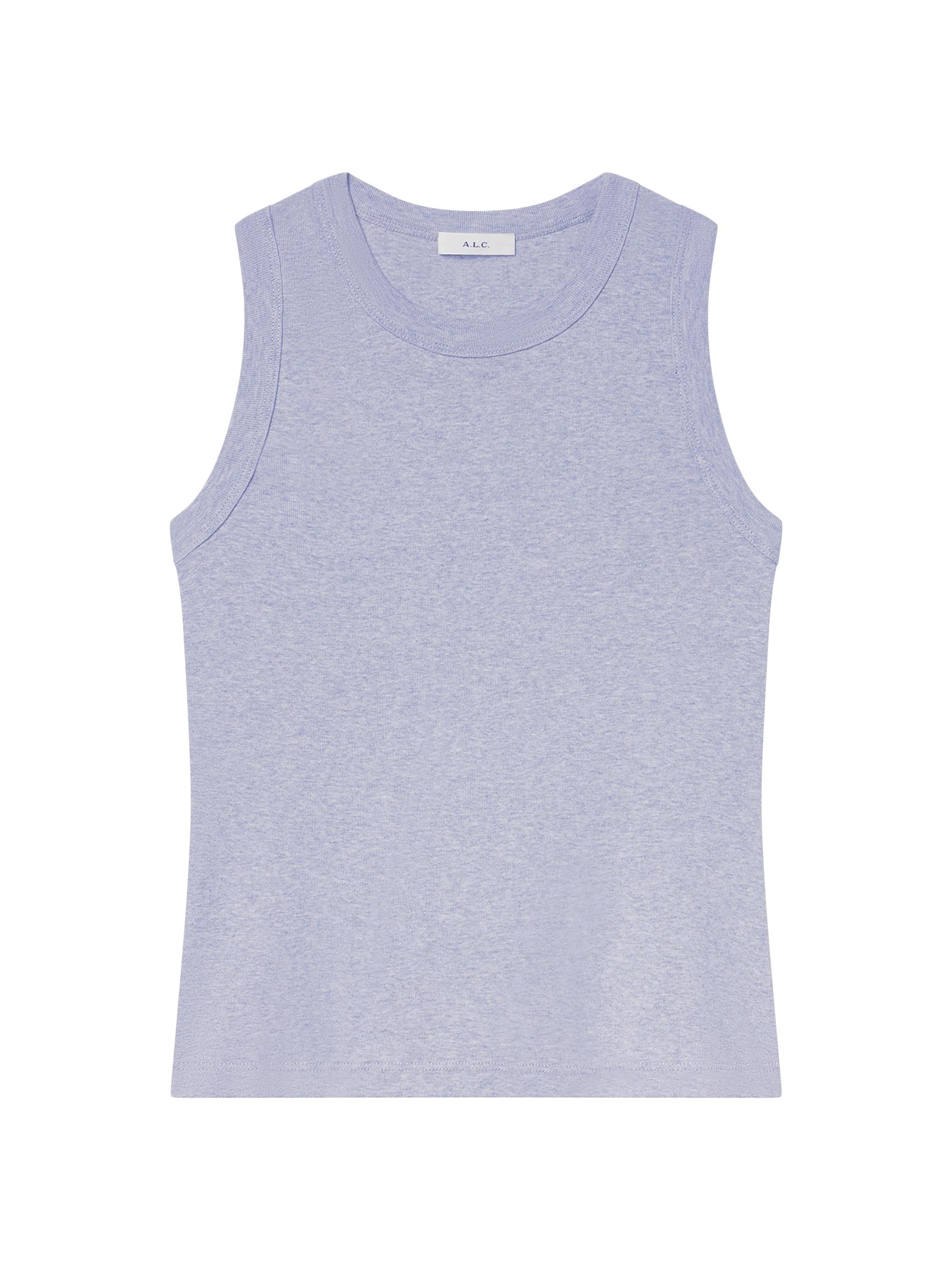 A.L.C. Women's Hadley Heathered Cotton Tank - Grey Melange