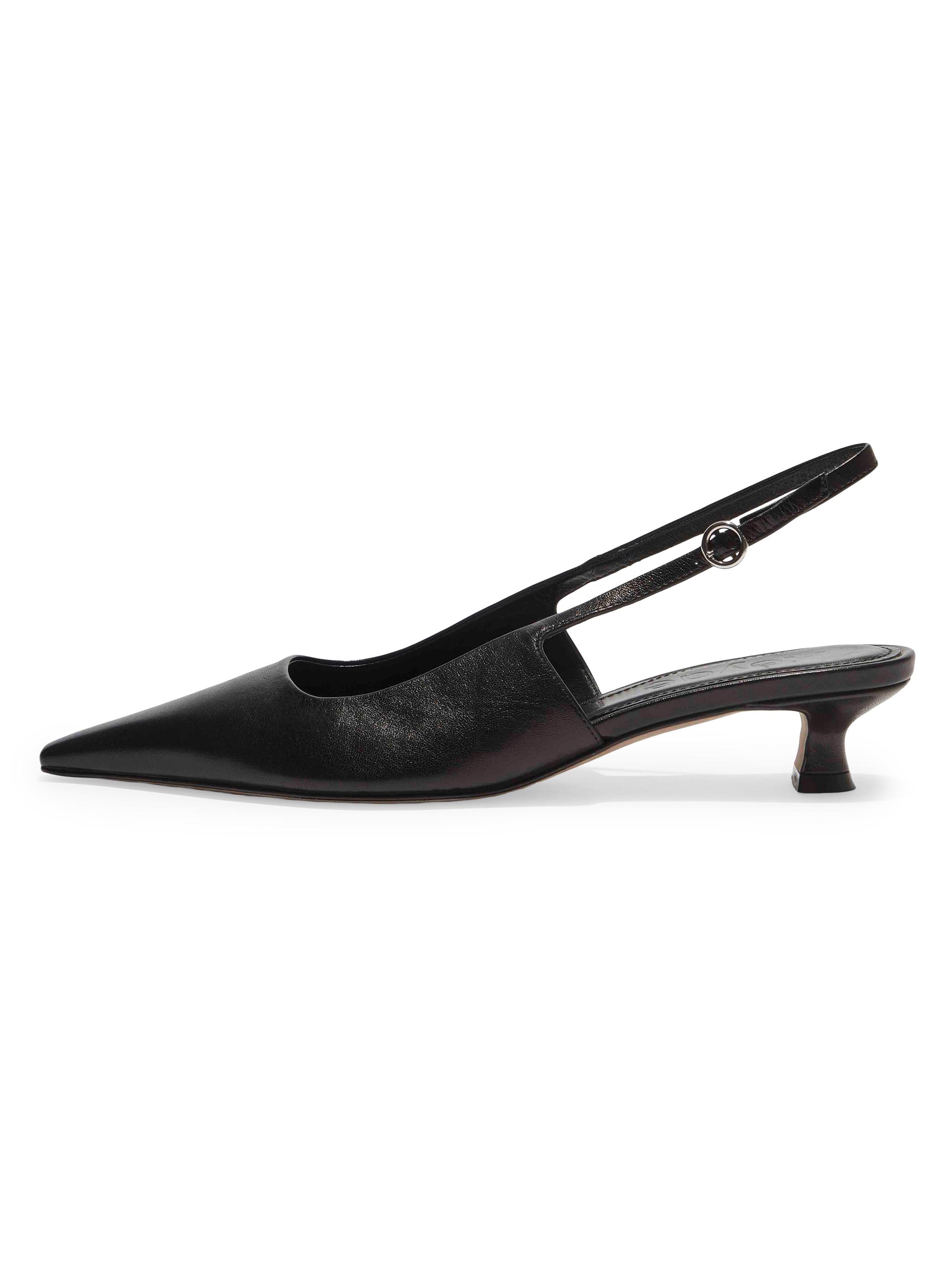 aeyde Women's 35MM Leather Slingback Pumps - Black