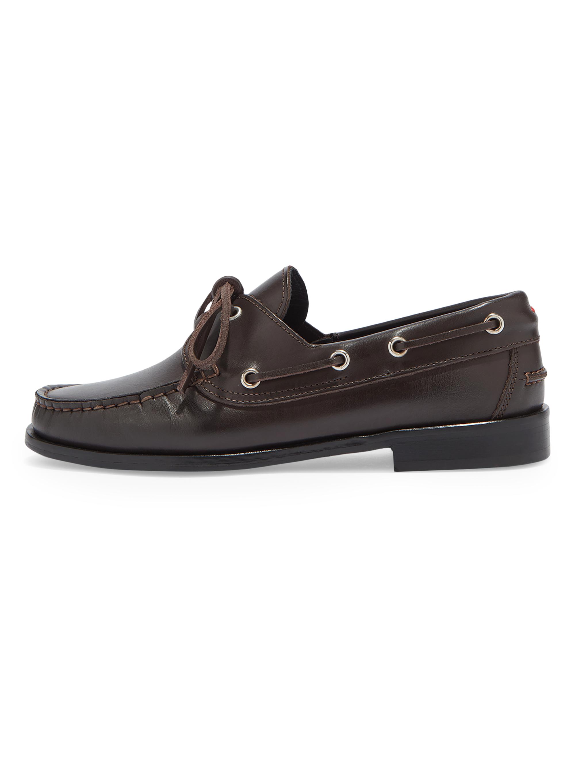 aeyde Women's Leather Boat Shoes - Moka