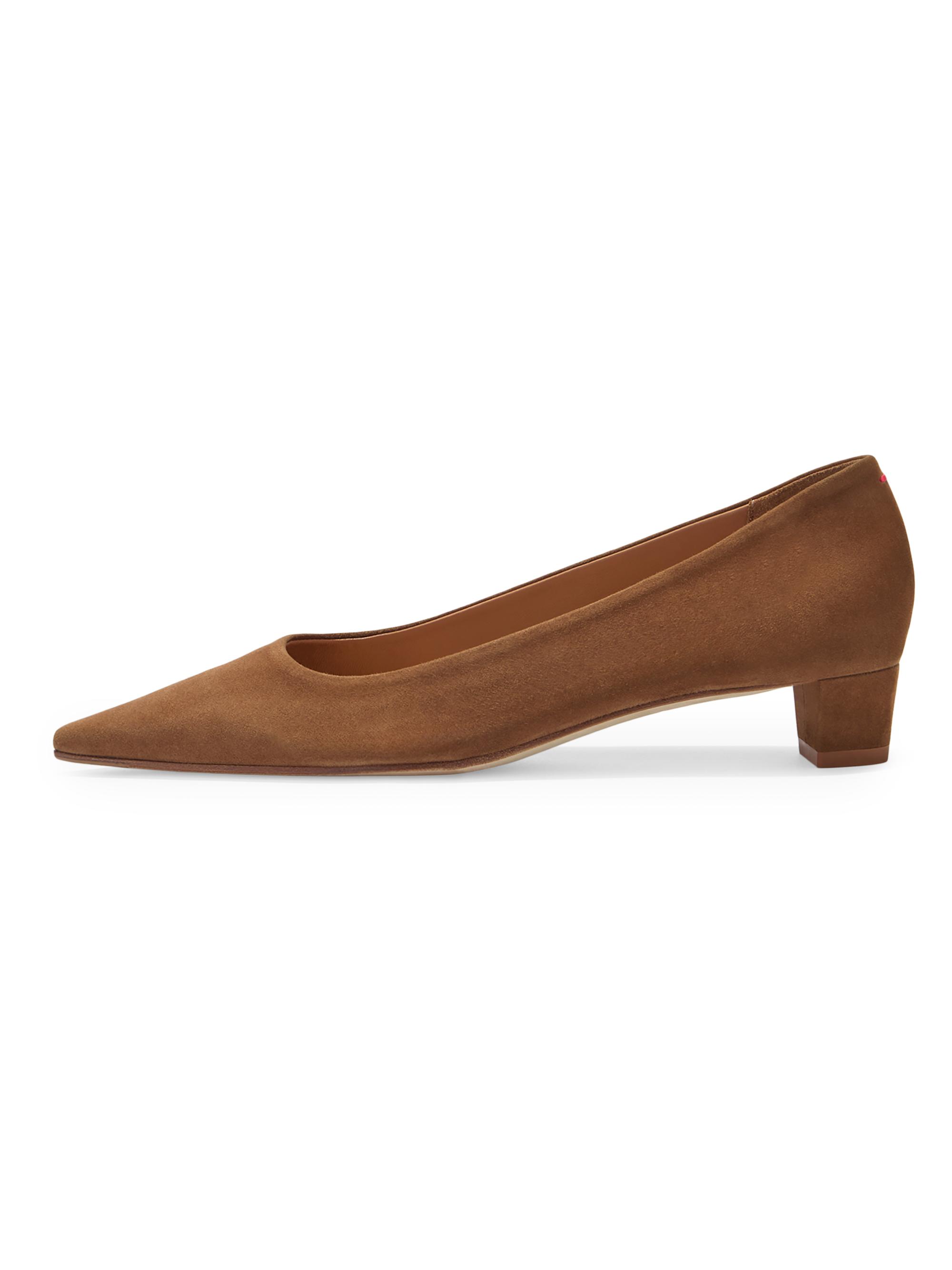 aeyde Women's Judi 30MM Suede Pumps - Tobacco