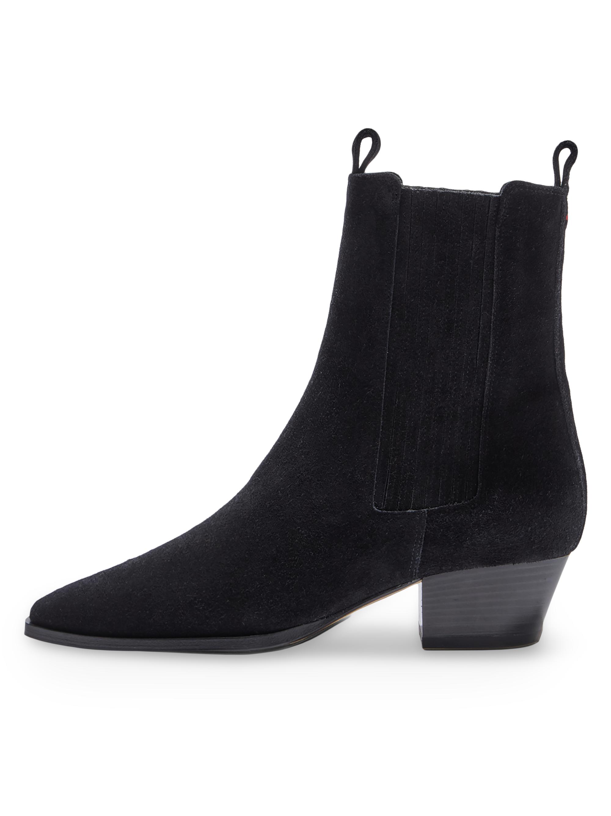 aeyde Women's Agata 40MM Suede Ankle Boots - Black