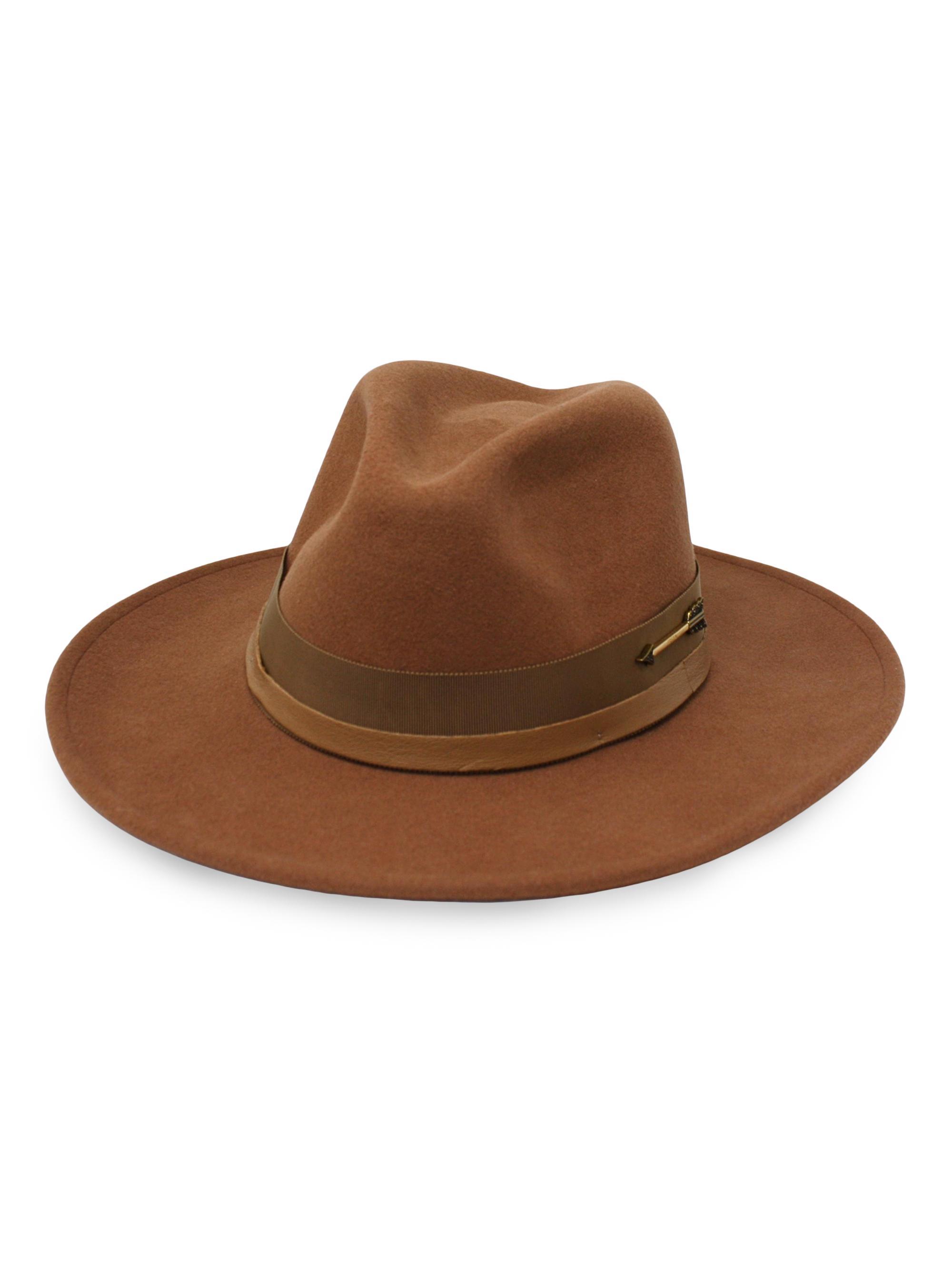 Freya Women's Maverick Wool Fedora - Coffee