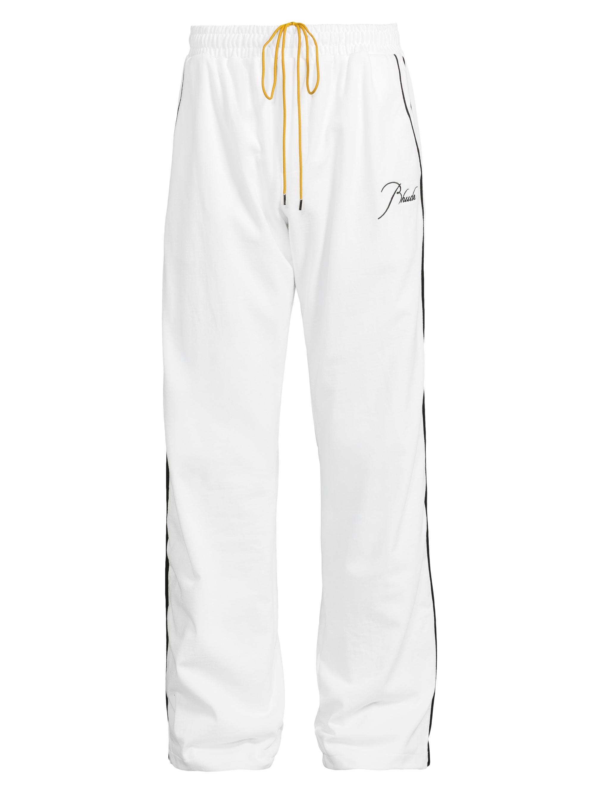 Rhude Men's Classique Track Sweatpants - White Black
