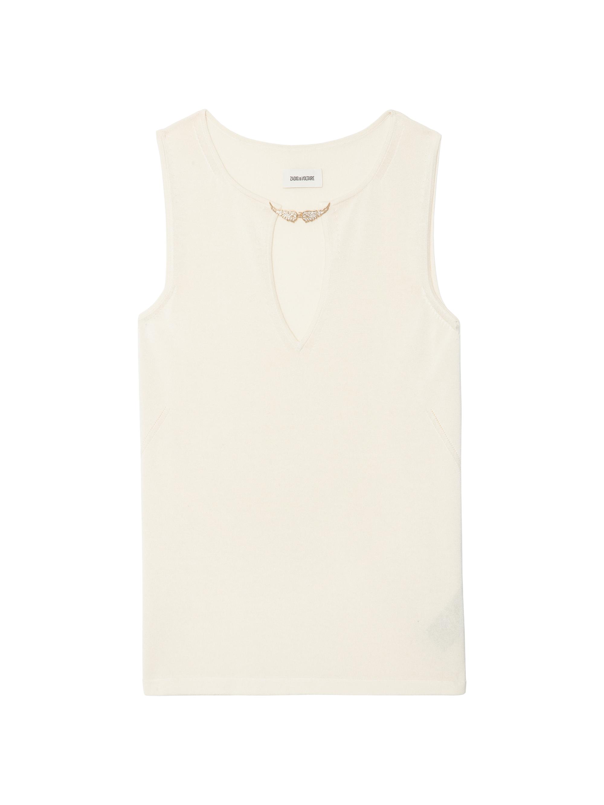Zadig & Voltaire Women's Sayani Vico Embellished Keyhole Tank - Judo
