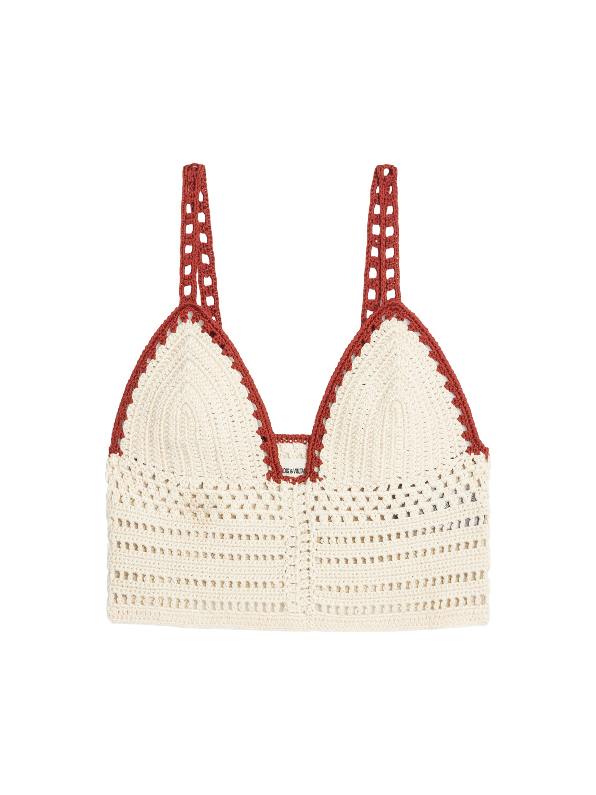 Zadig & Voltaire Women's Taly Crochet Cotton Crop Top - Judo