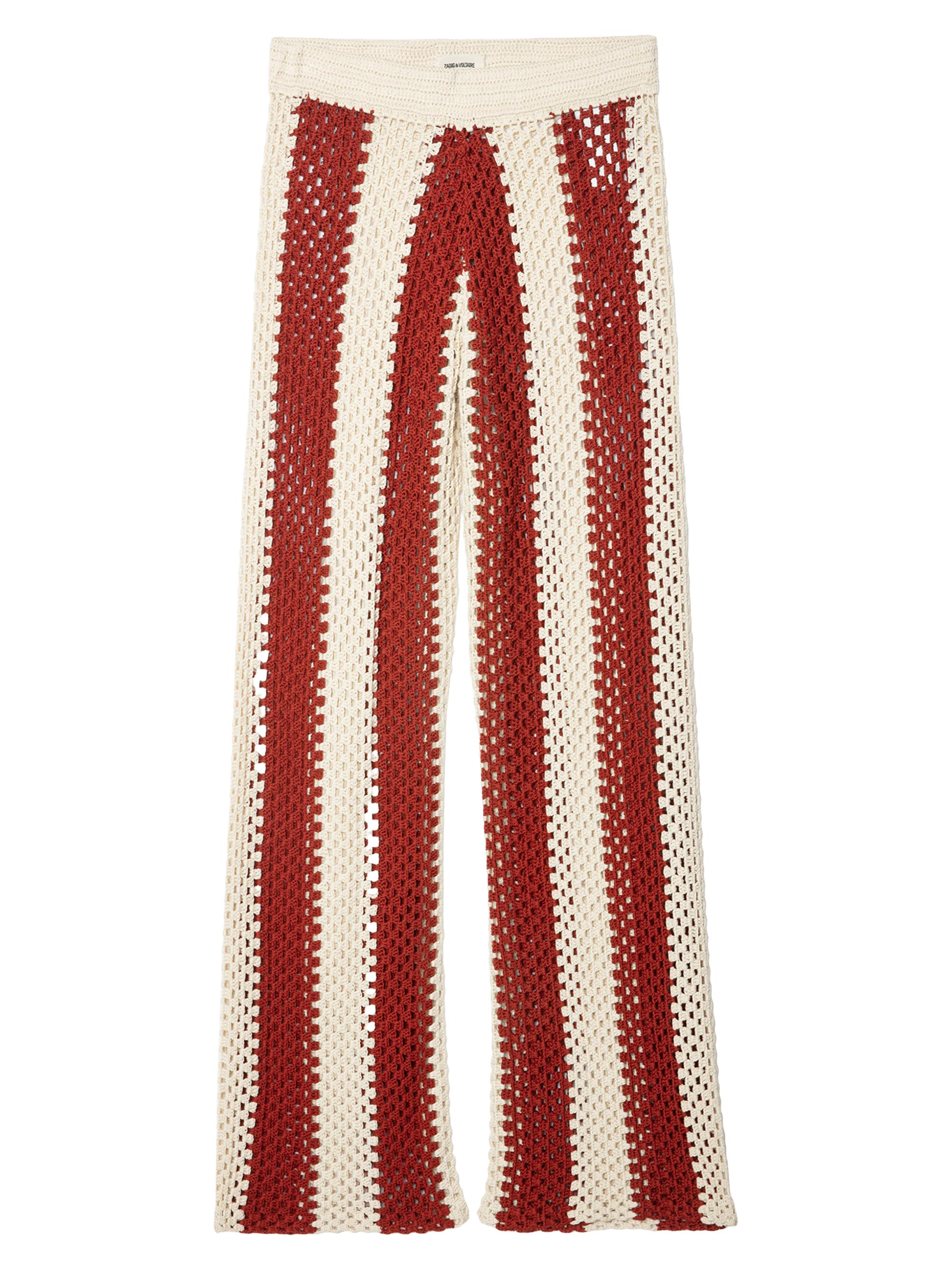Zadig & Voltaire Women's Pia Knit Striped Cotton Pants - Judo