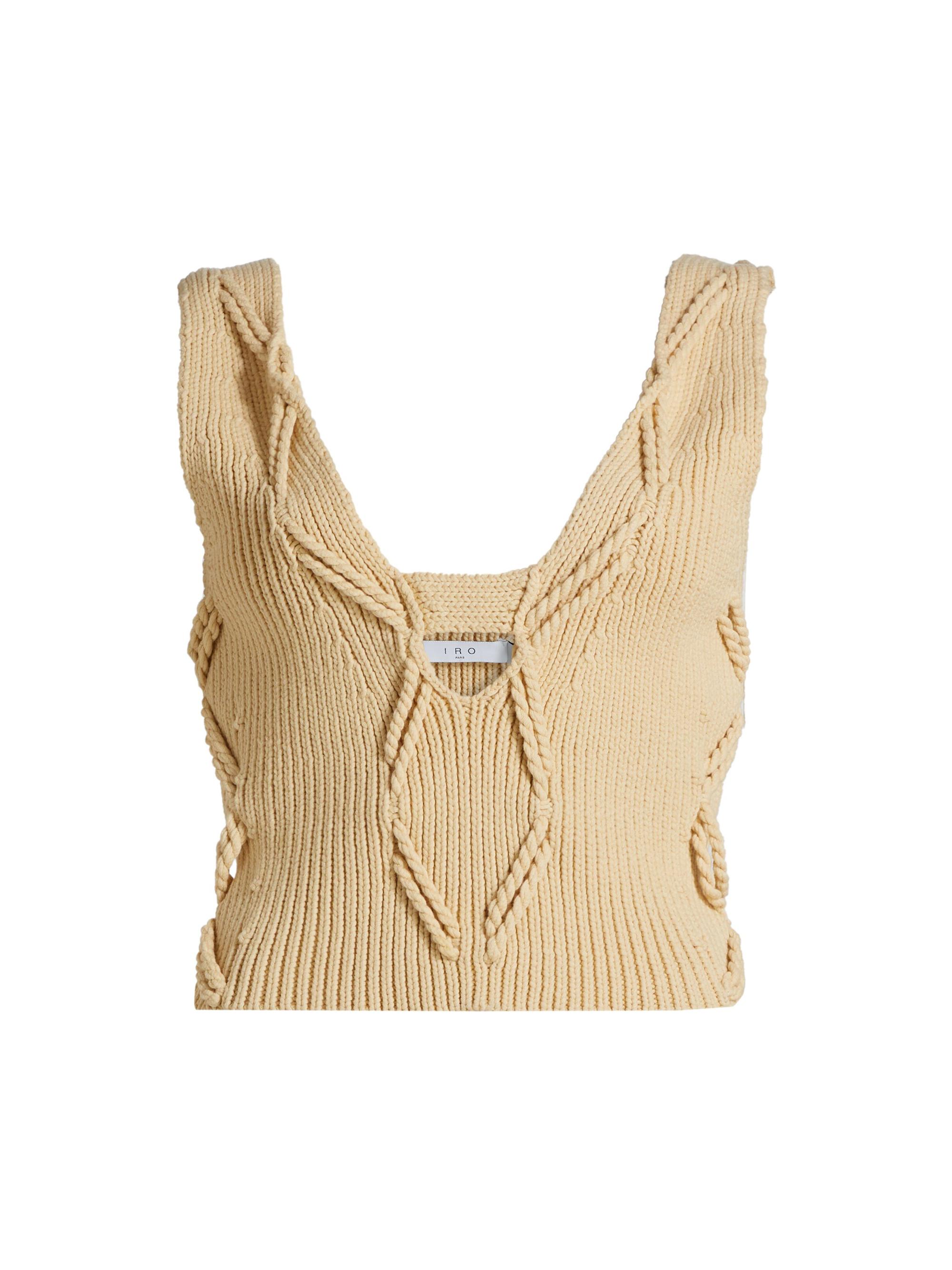 IRO Women's Dyna Sweater Tank Top - Yellow