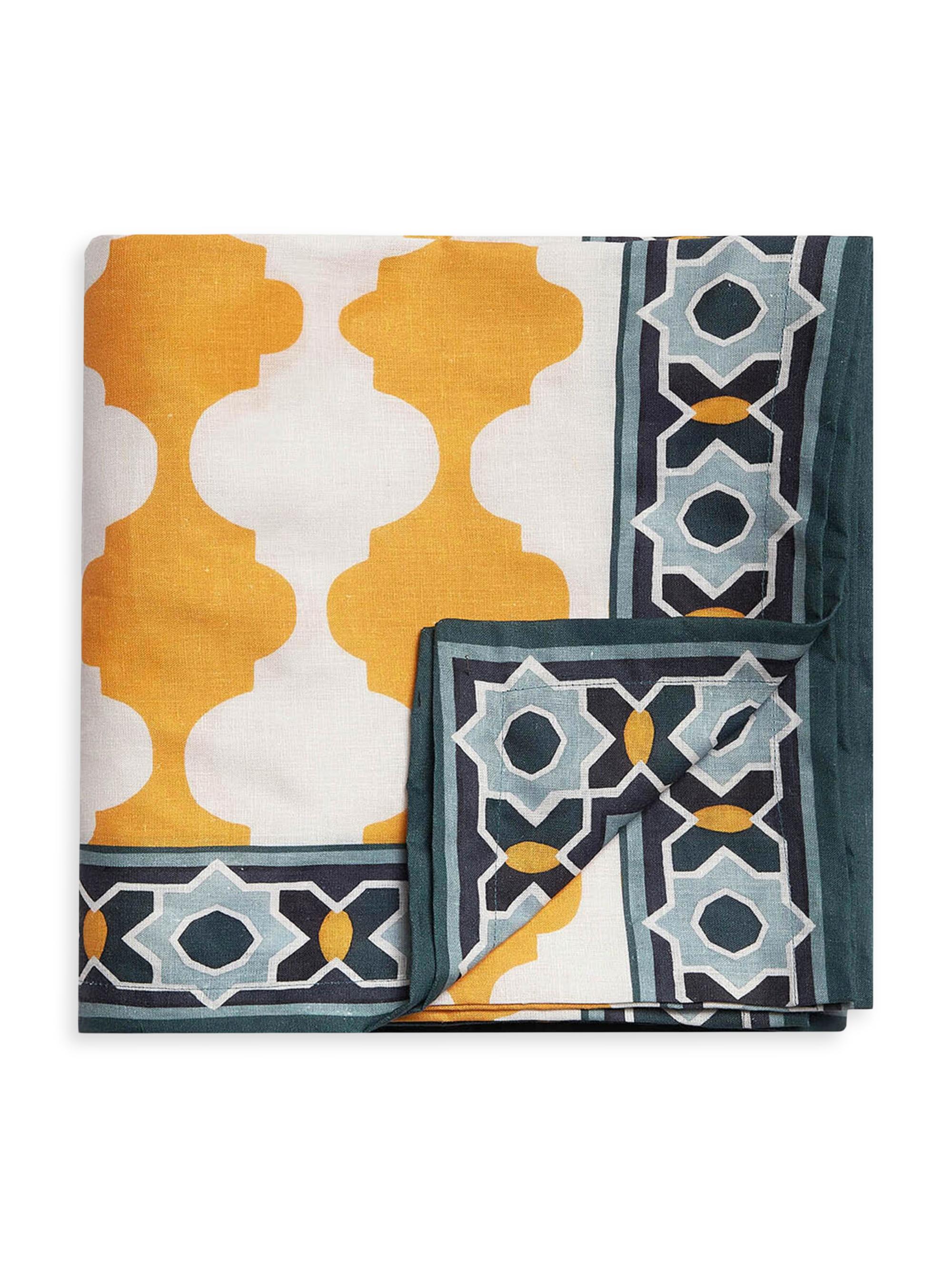 La DoubleJ Large Tablecloth (70.9'' x 137.8'') - Yellow