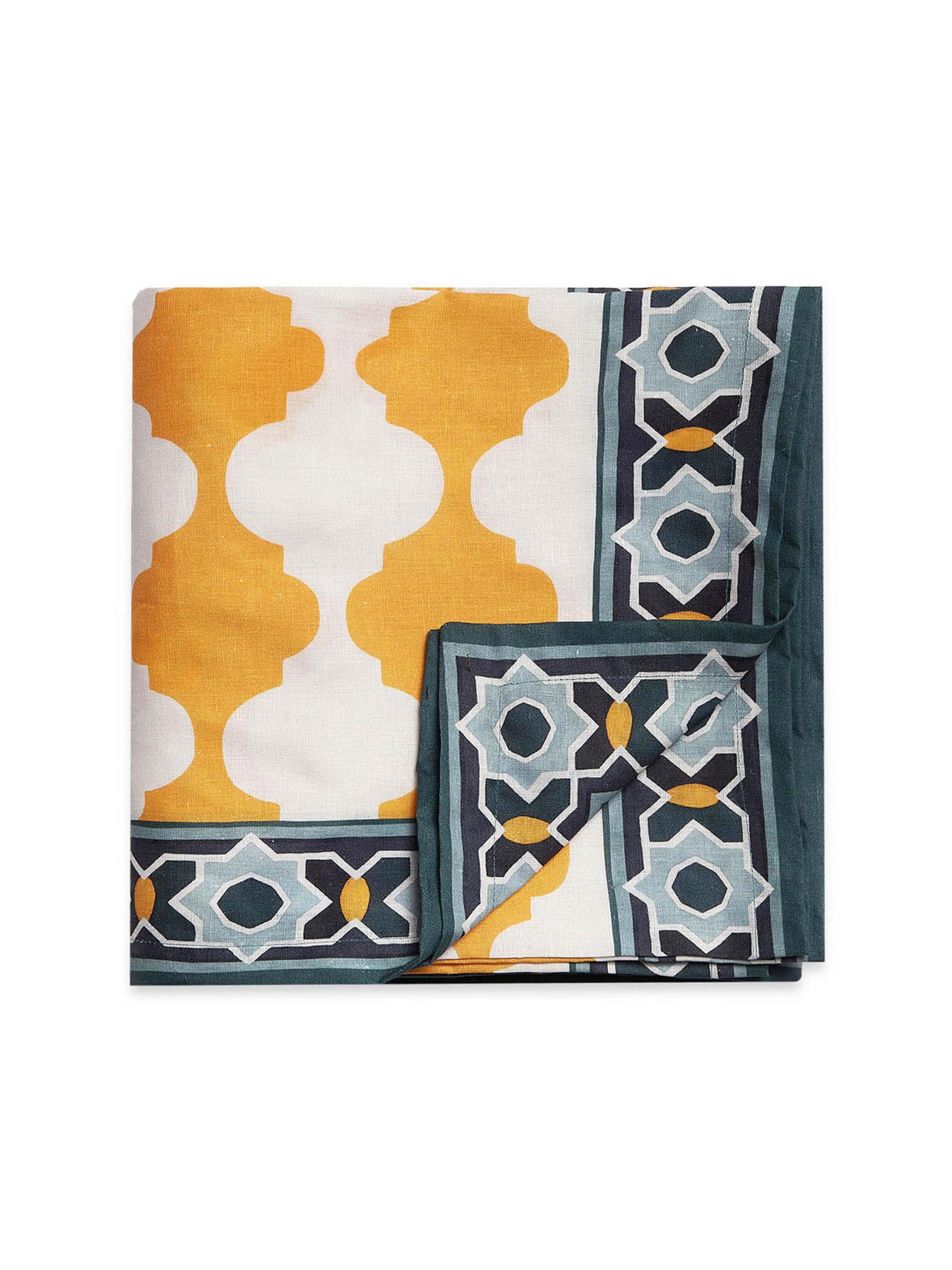 La DoubleJ Medium Tablecloth (70.9'' x 110.2'') - Yellow