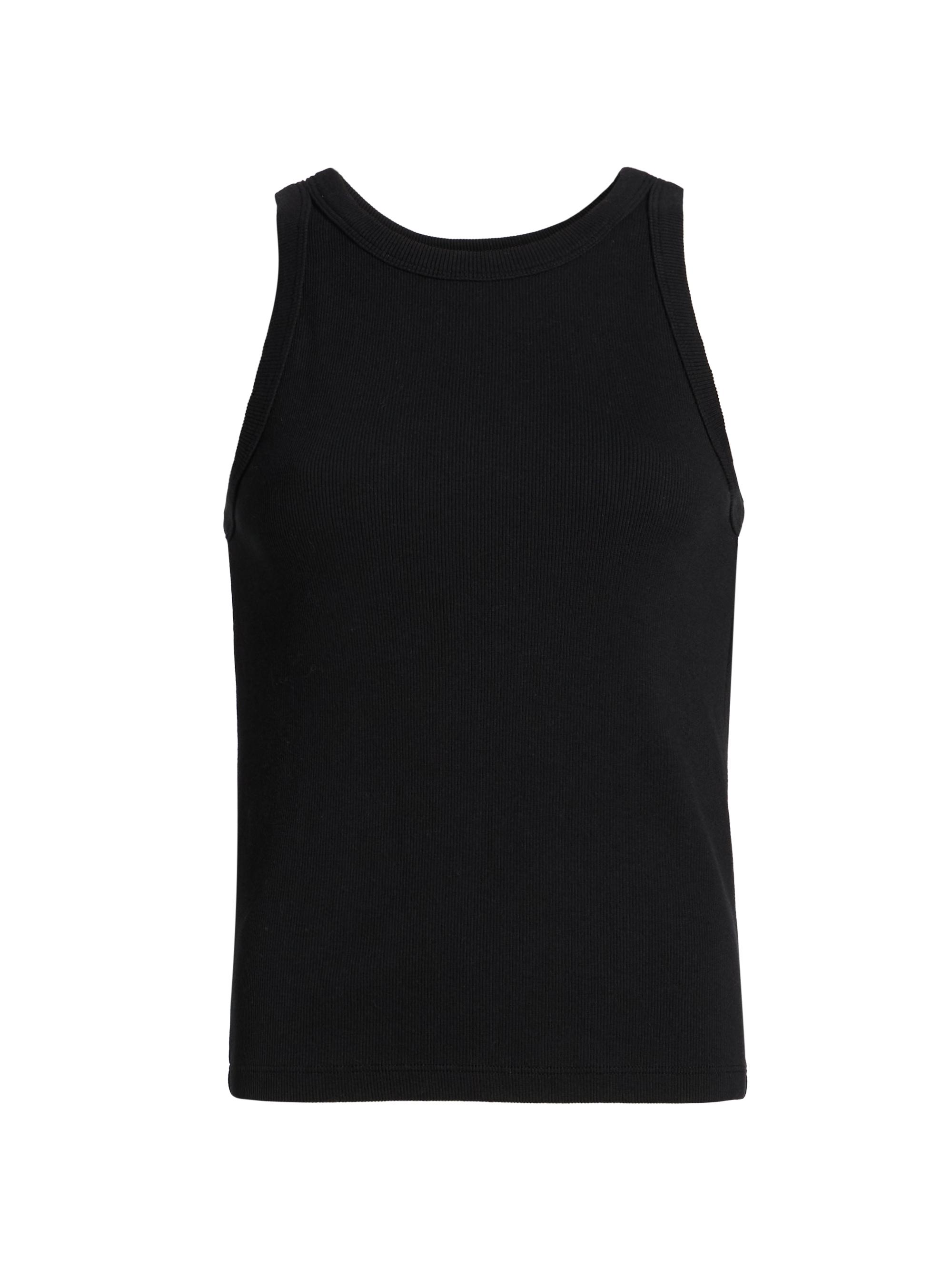 Jenni Kayne Women's Rib-Knit Cotton Tank - Black