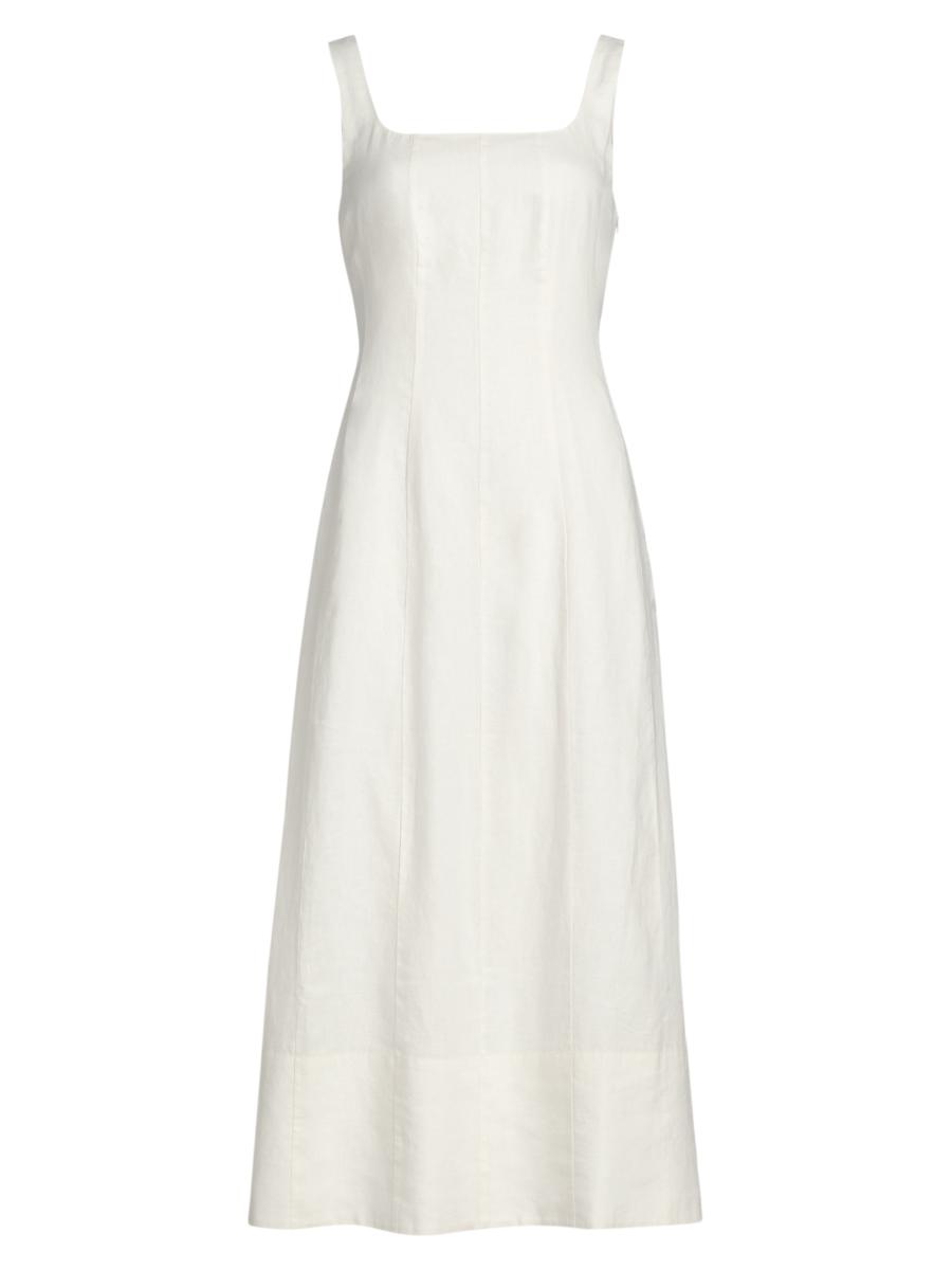 Jenni Kayne Women's Kinney Linen Midi-dress In White