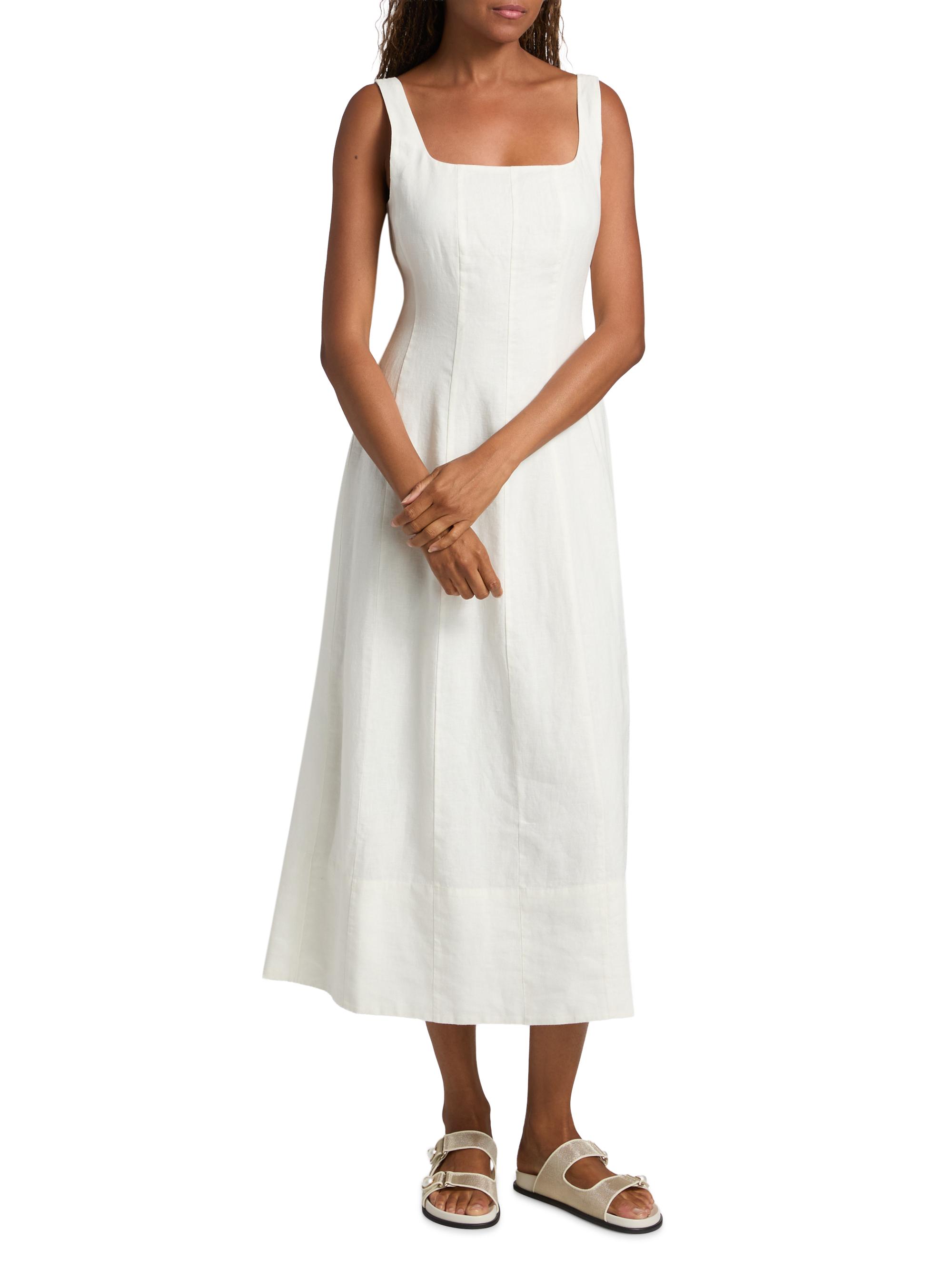 Jenni Kayne Kinney Linen Midi-Dress | Saks Fifth Avenue
