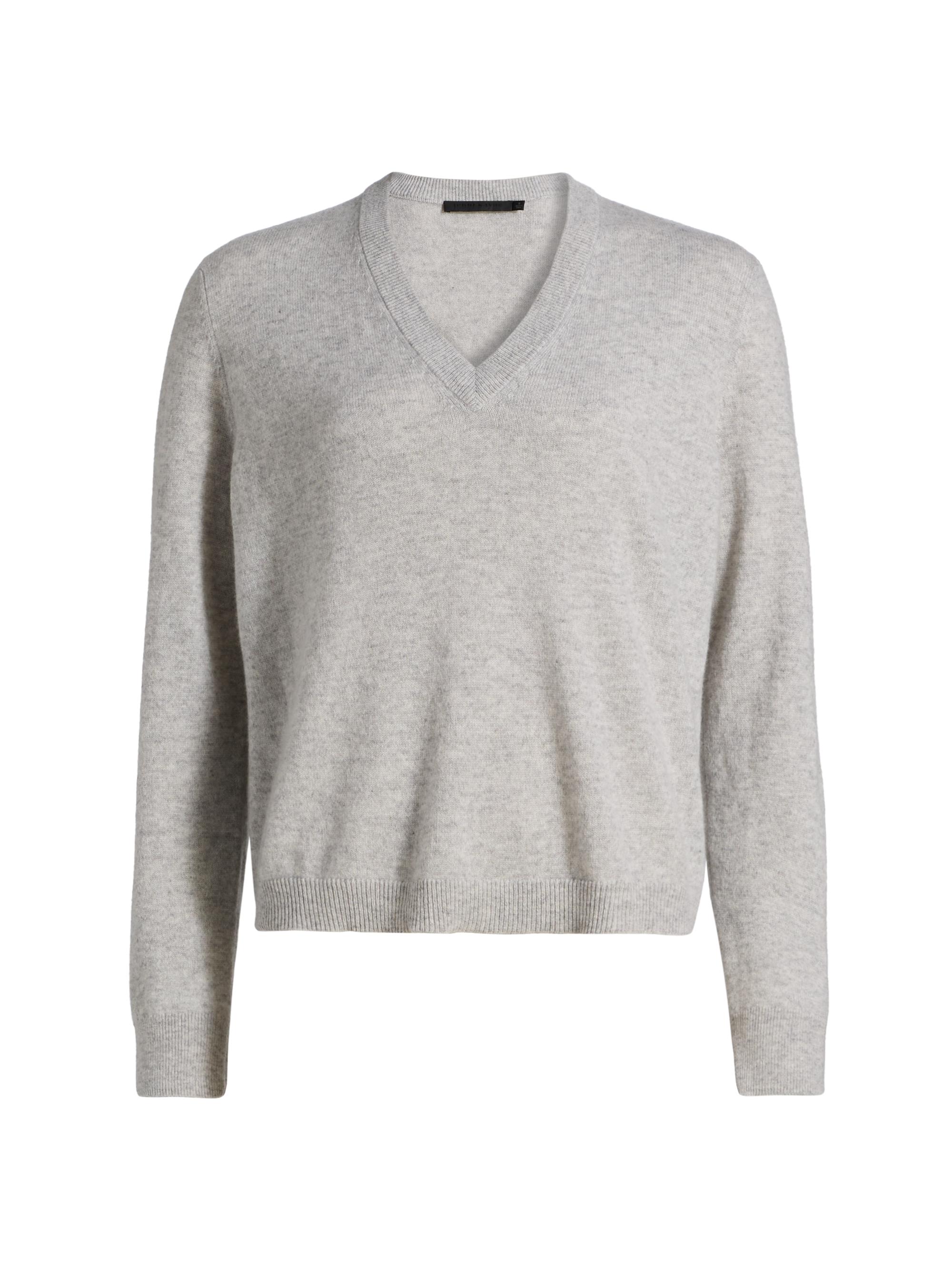 Jenni Kayne Women's Flynn Cashmere V-Neck Sweater - Grey - Women's Clothing