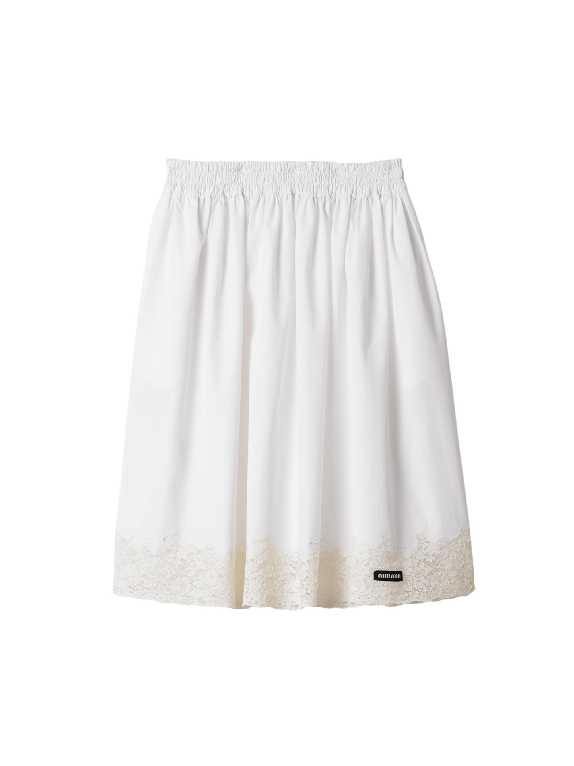 Miu Miu Poplin Skirt | Saks Fifth Avenue