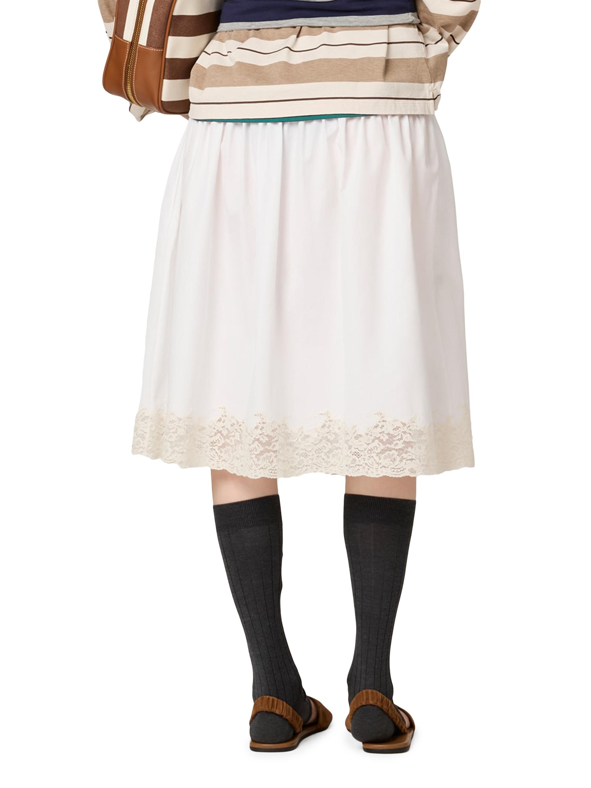 Miu Miu Poplin Skirt | Saks Fifth Avenue