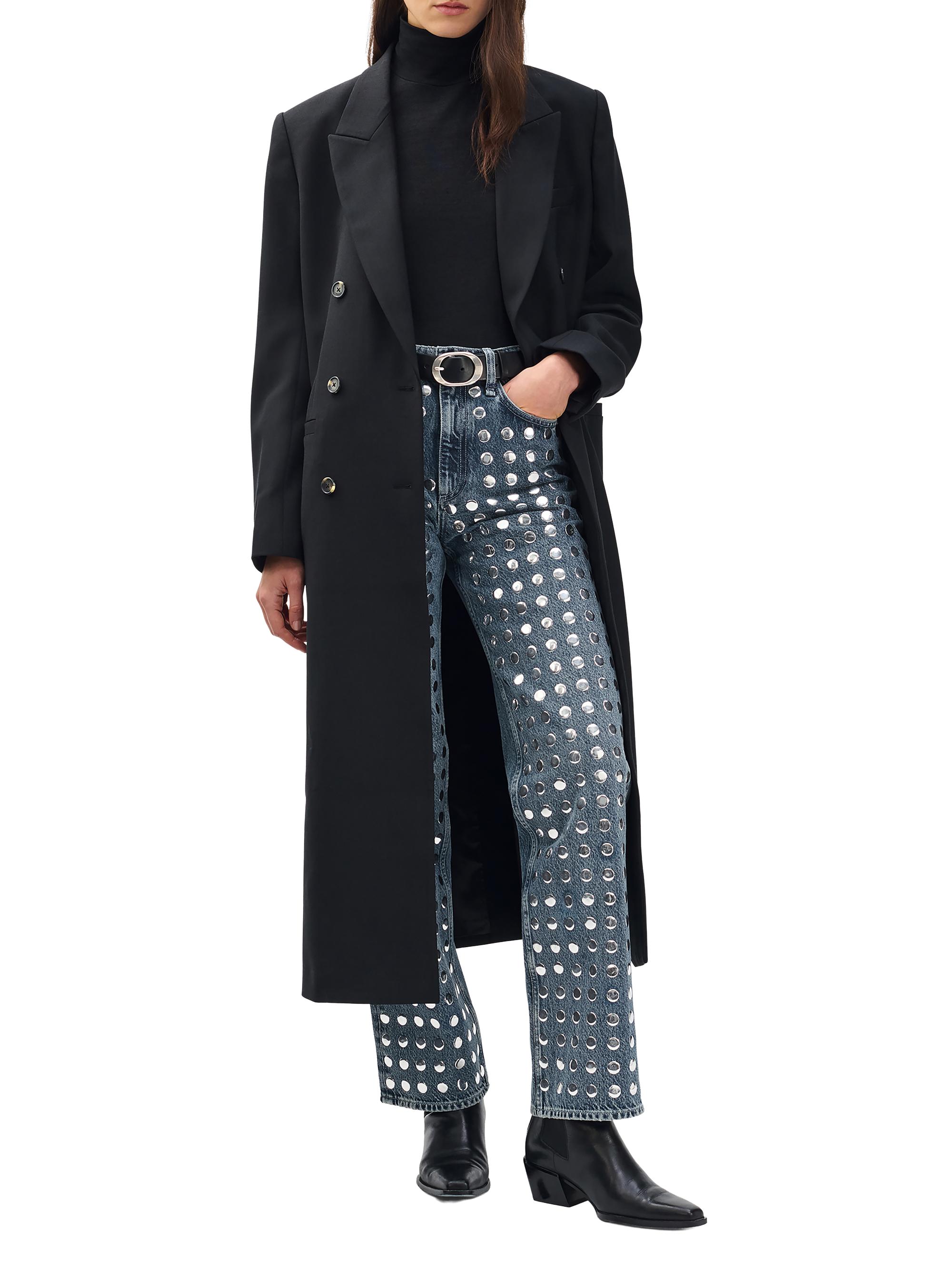 Shea Embellished High-Rise Straight-Leg Jeans