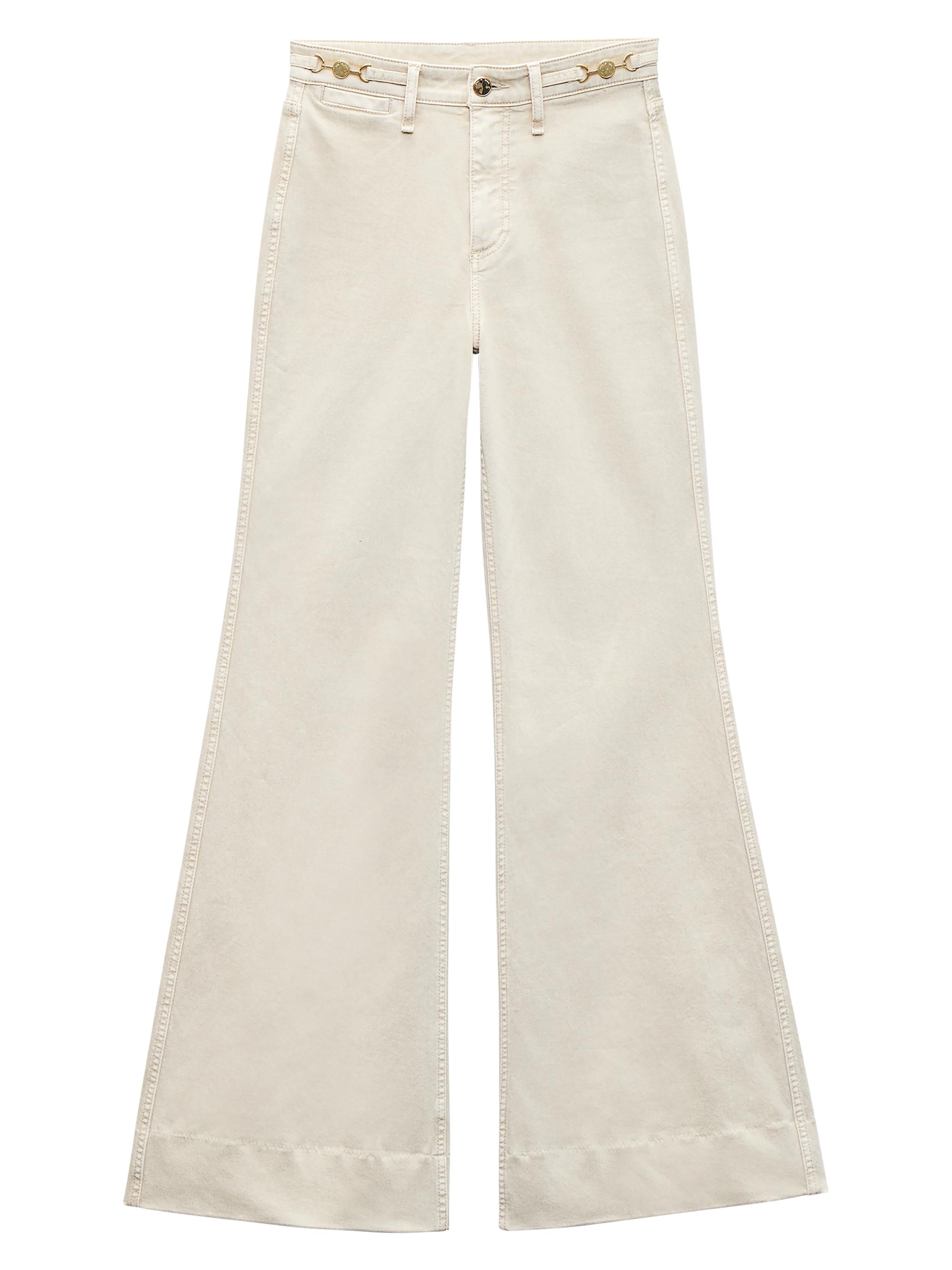 rag & bone Women's Skylar High-Rise Trouser-Style Jeans - Sand Stone