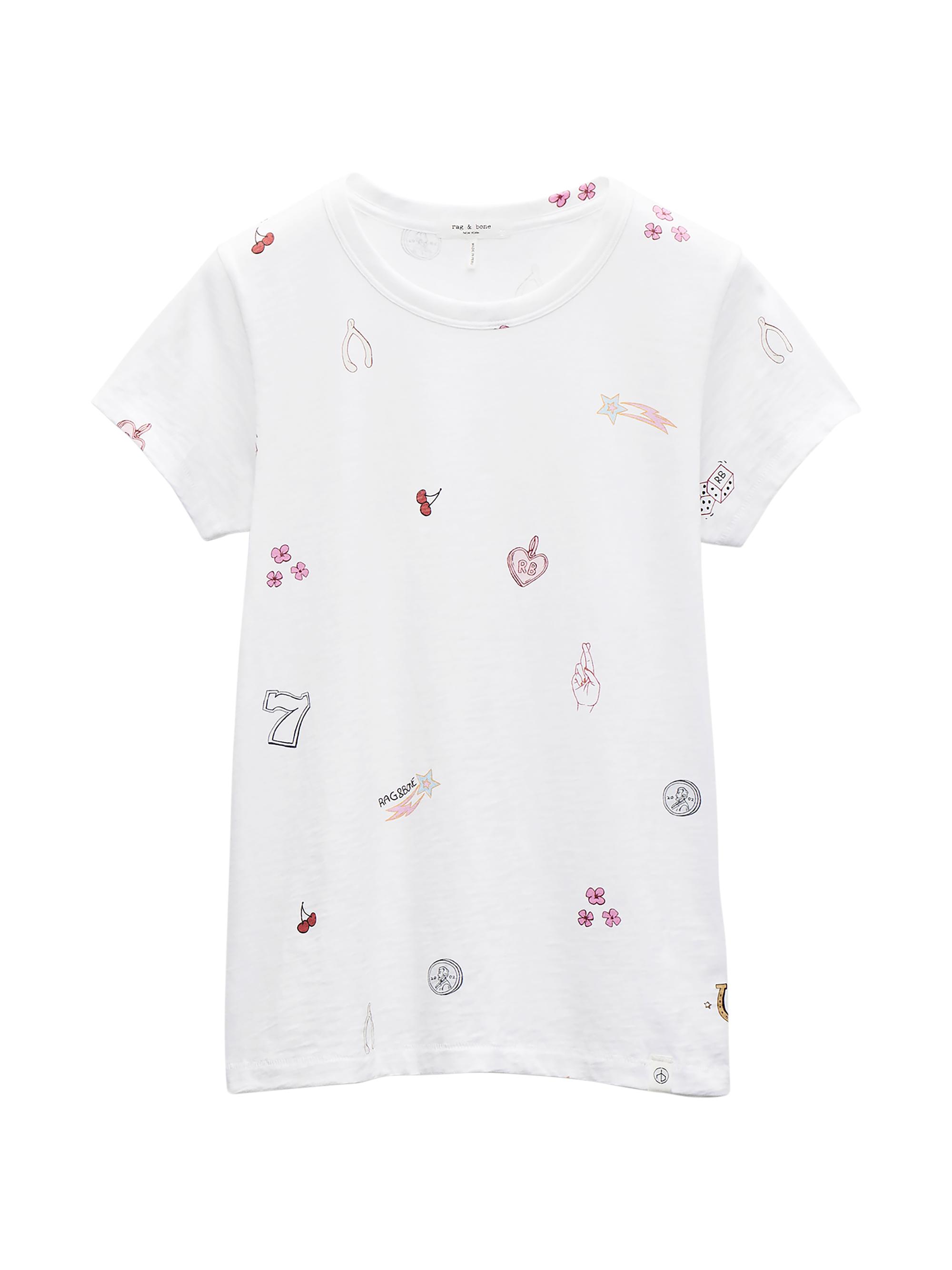 rag & bone Women's Lucky Charm T-Shirt - White Multi