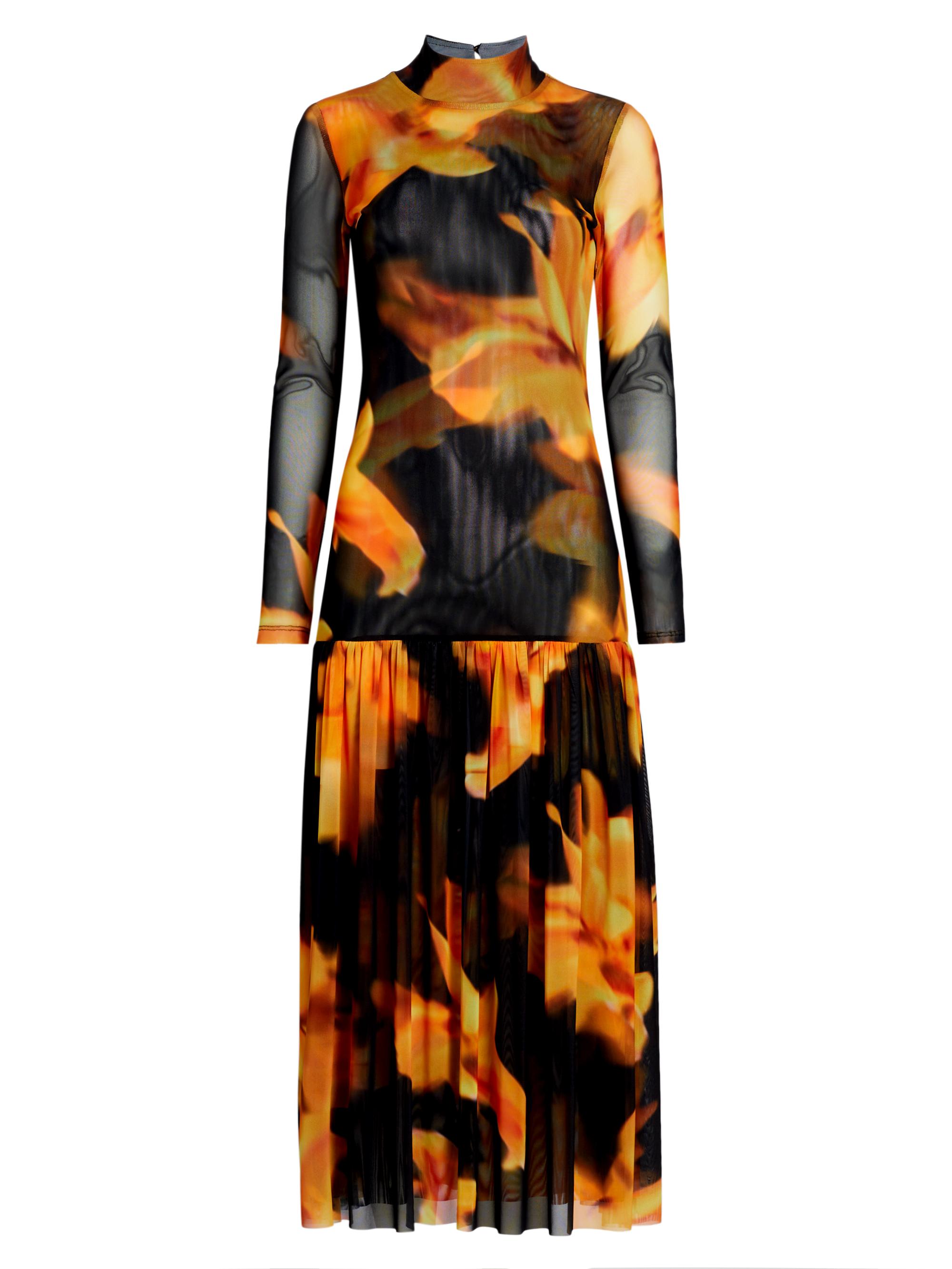 Misa Los Angeles Women's Leylani Floral Mesh Maxi Dress - Yellow Floral