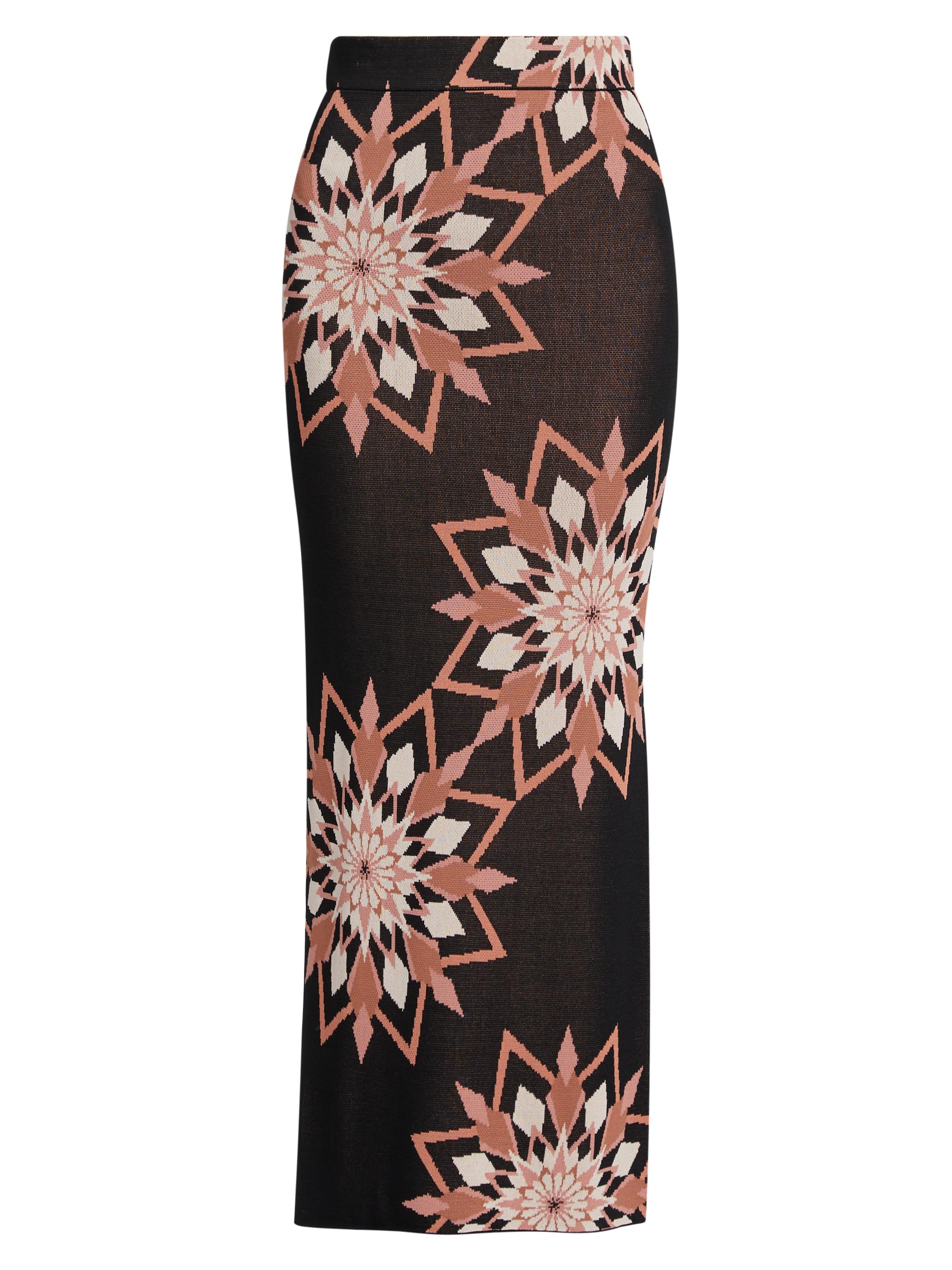 Misa Los Angeles Women's Dena Printed Pencil Skirt - Morrocan Snowflake