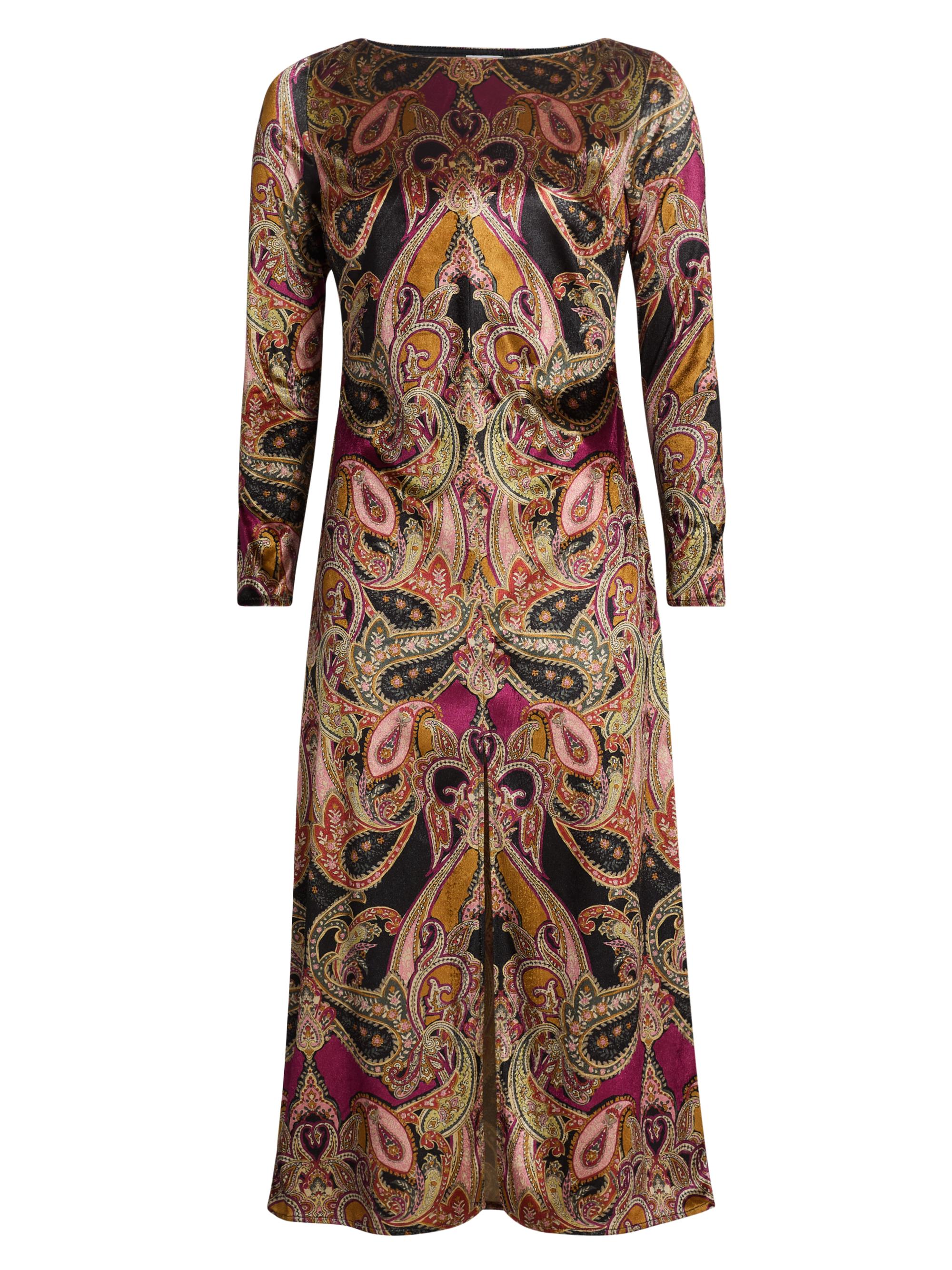Misa Los Angeles Women's Goldie Velvet Paisley Midi-Dress - Persian Paisley