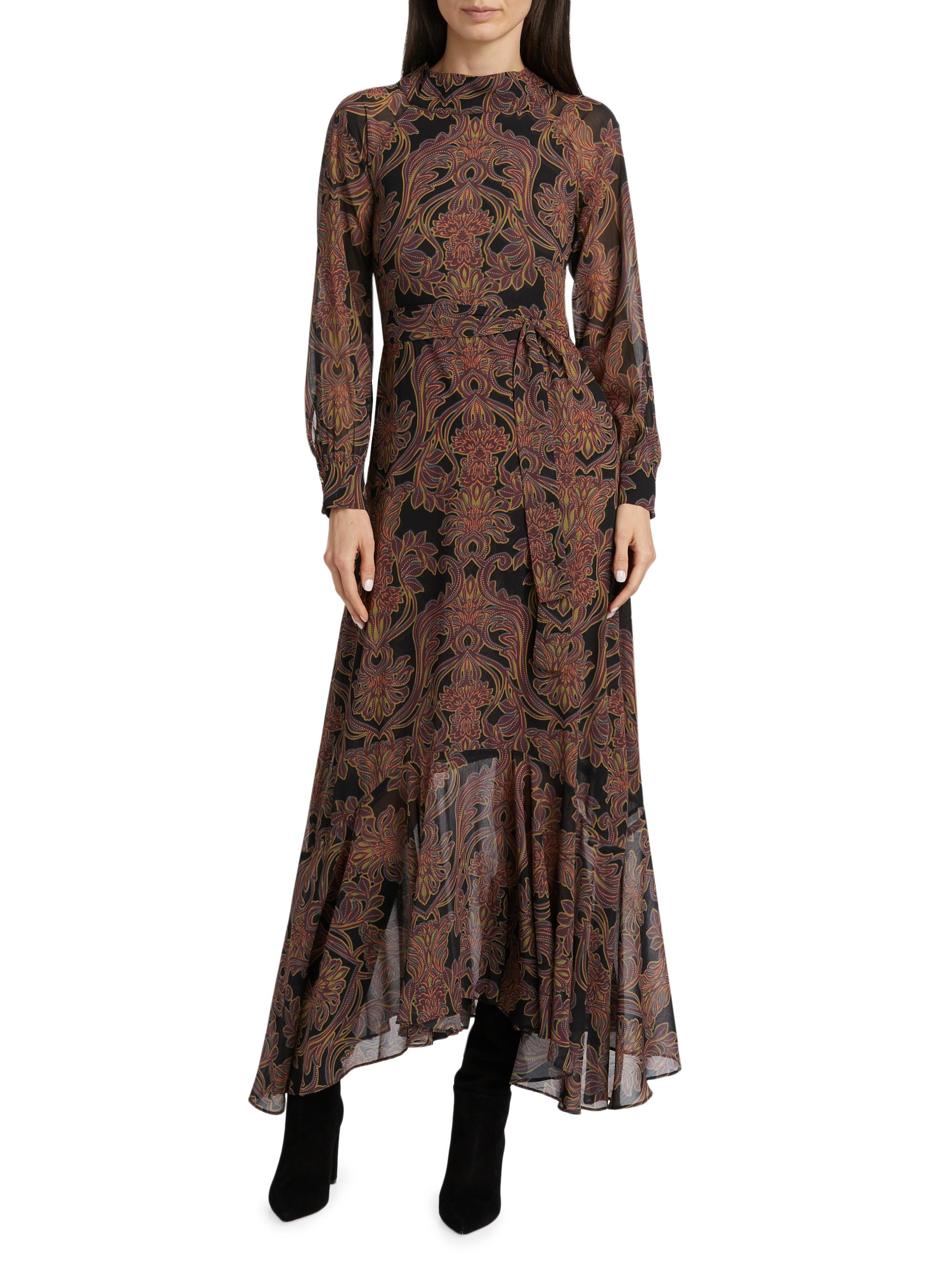 misa Misa Los Angeles Jill Printed Chiffon Maxi Dress | Saks Fifth Avenue