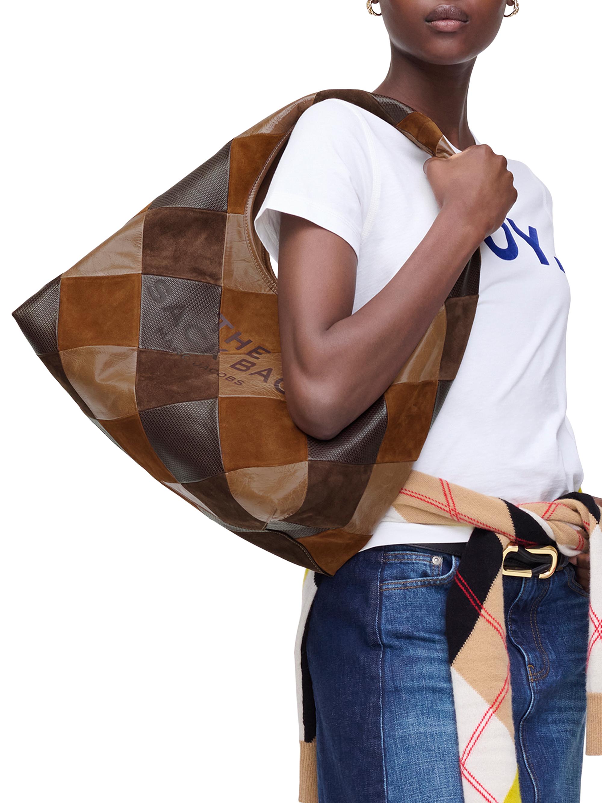 The Suede Patchwork Sack Bag