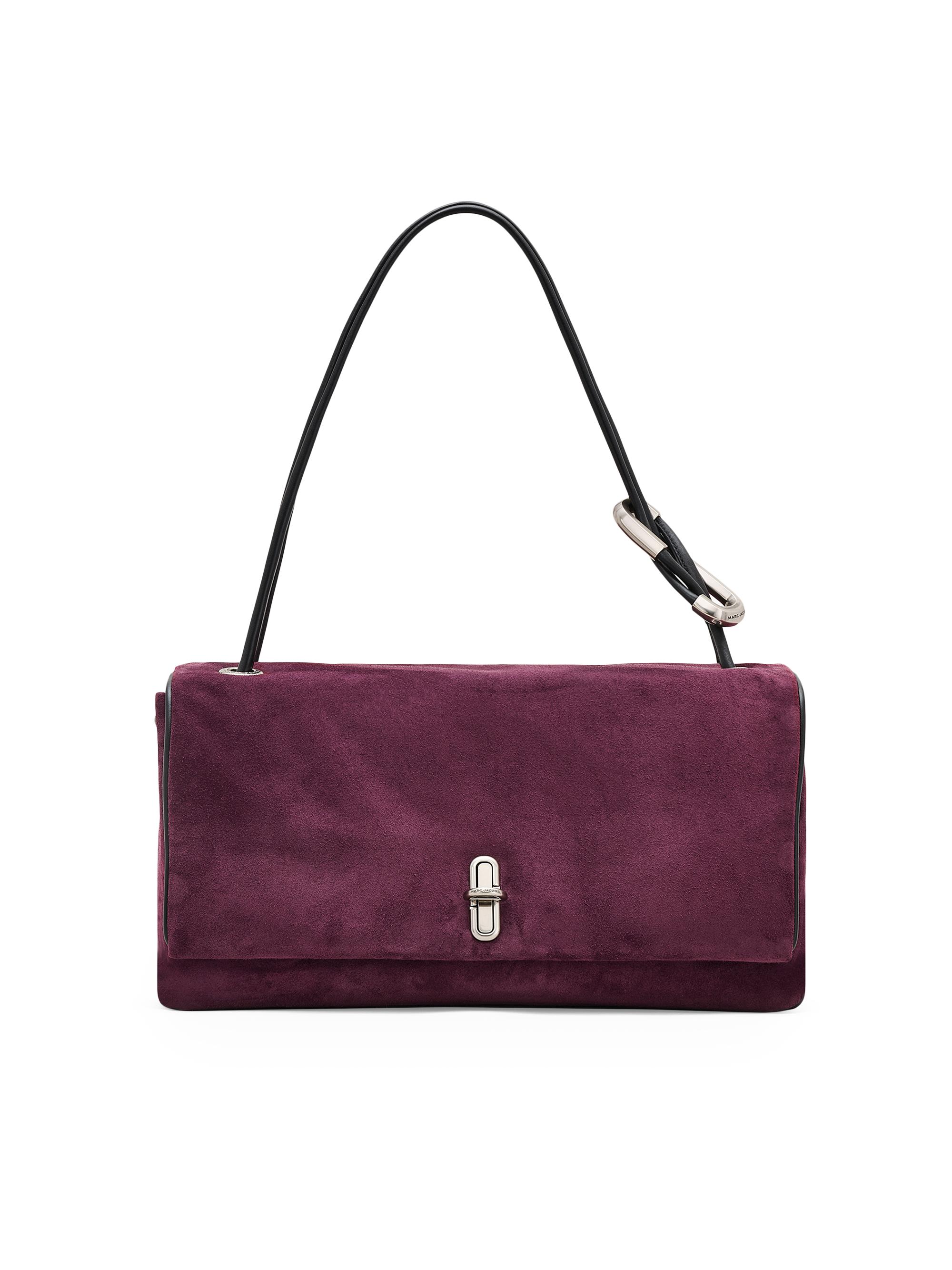 Marc Jacobs Women's The Suede  Dual Shoulder Bag - Dark Plum