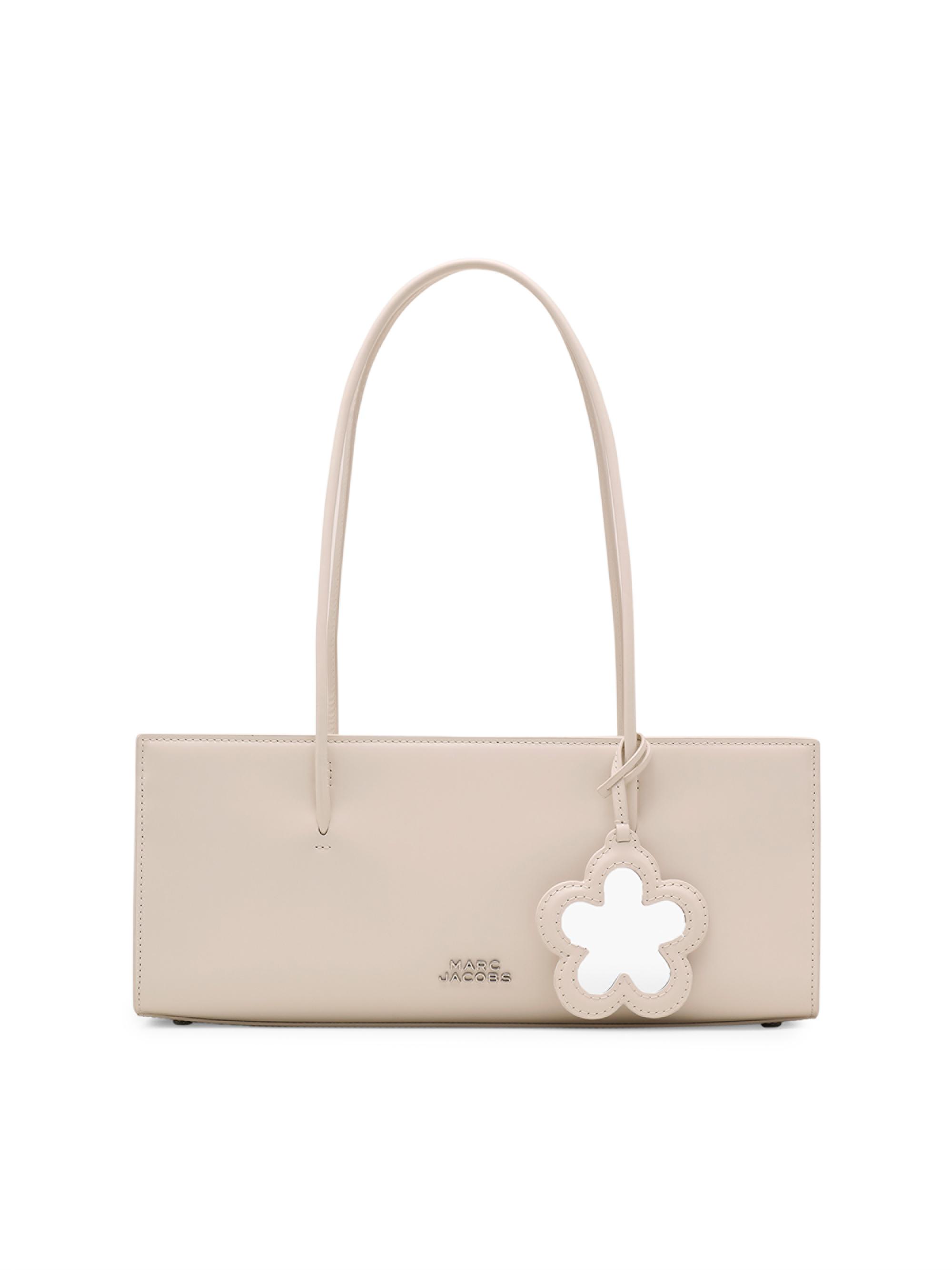 Marc Jacobs Women's The Glam Leather Mirror Satchel - White