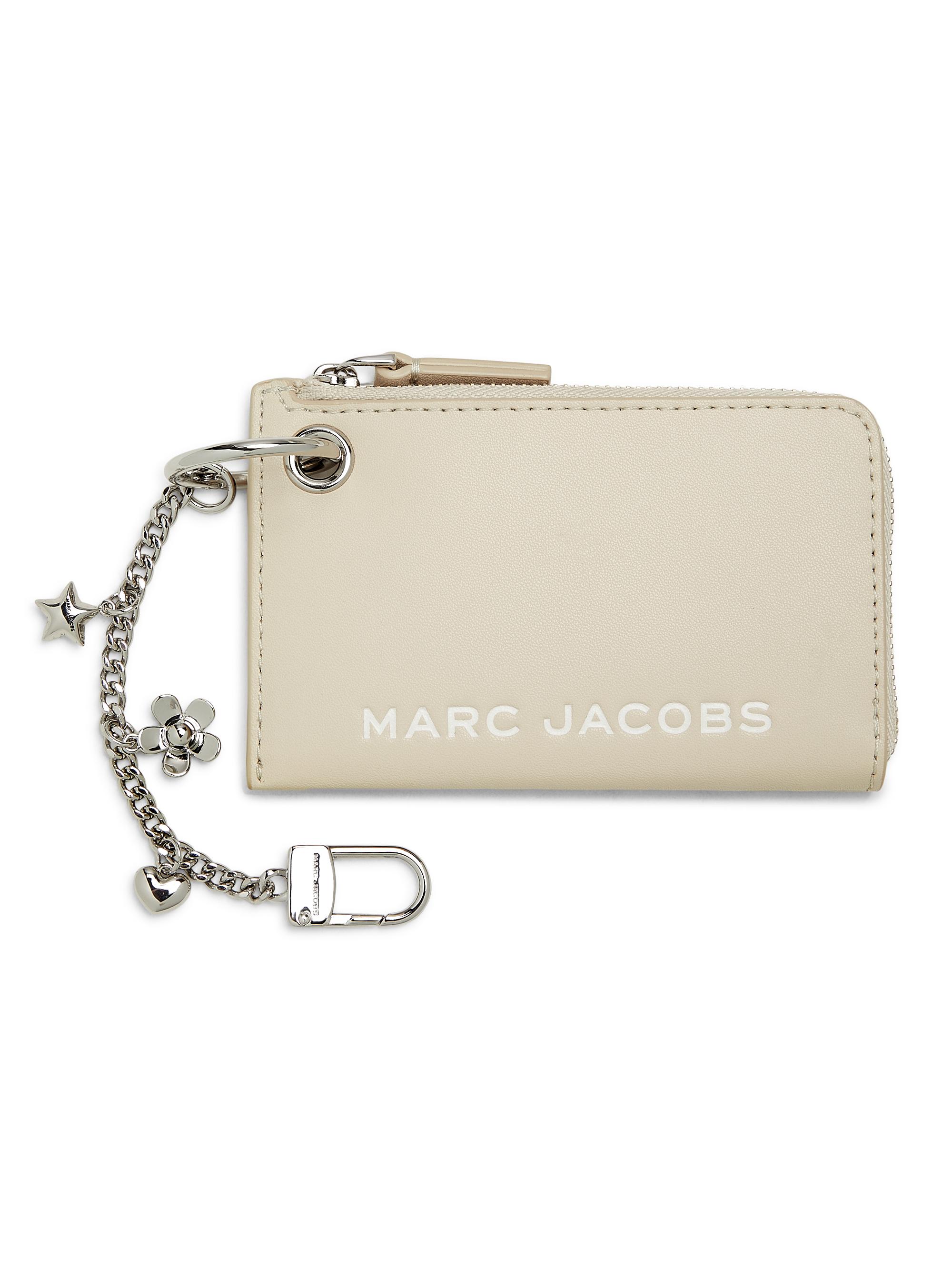 Marc Jacobs Women's Leather Charm Wallet - Cloud White