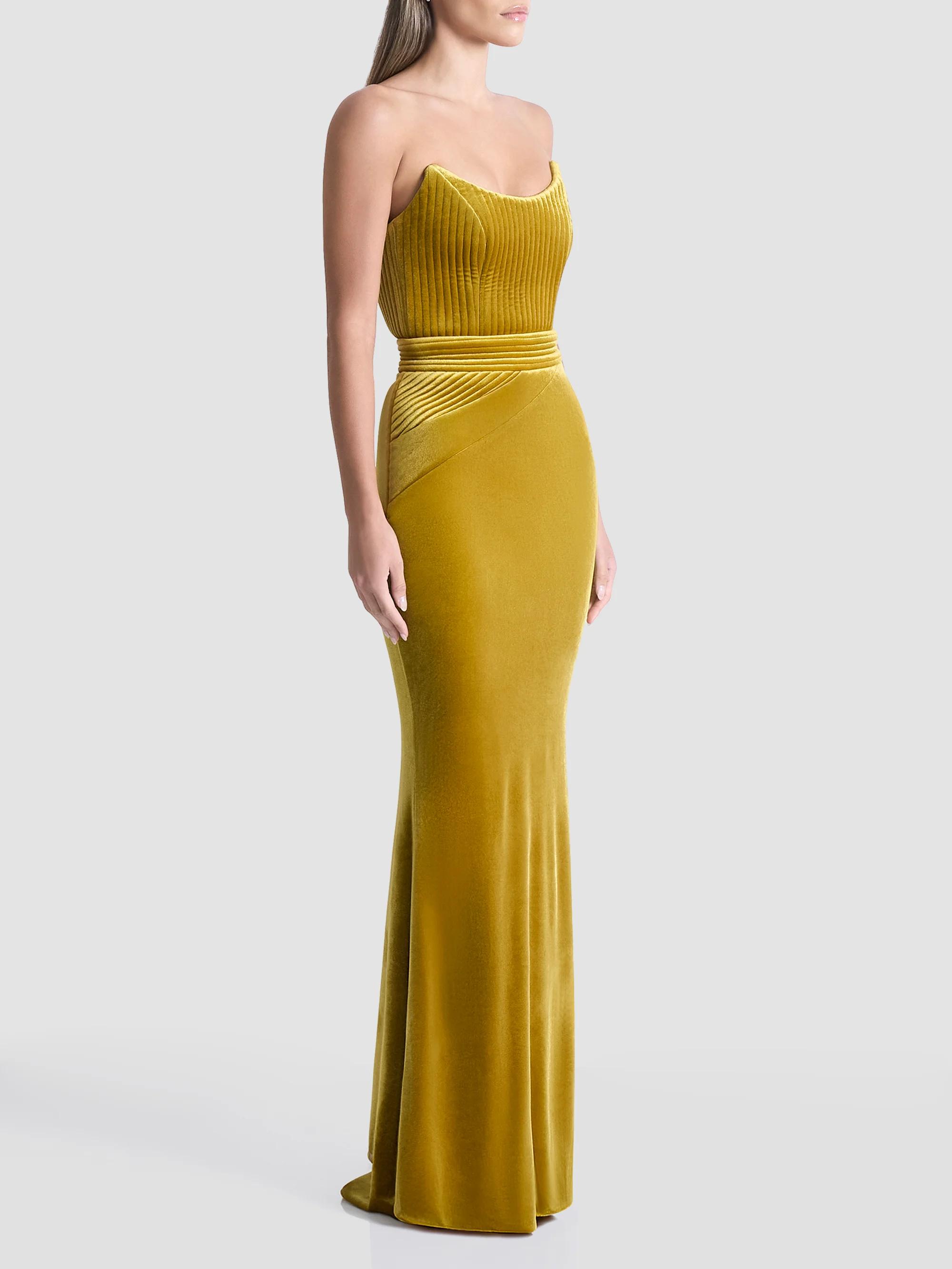ZHIVAGO Reine De Reinettes Velvet Strapless Gown | Saks Fifth Avenue