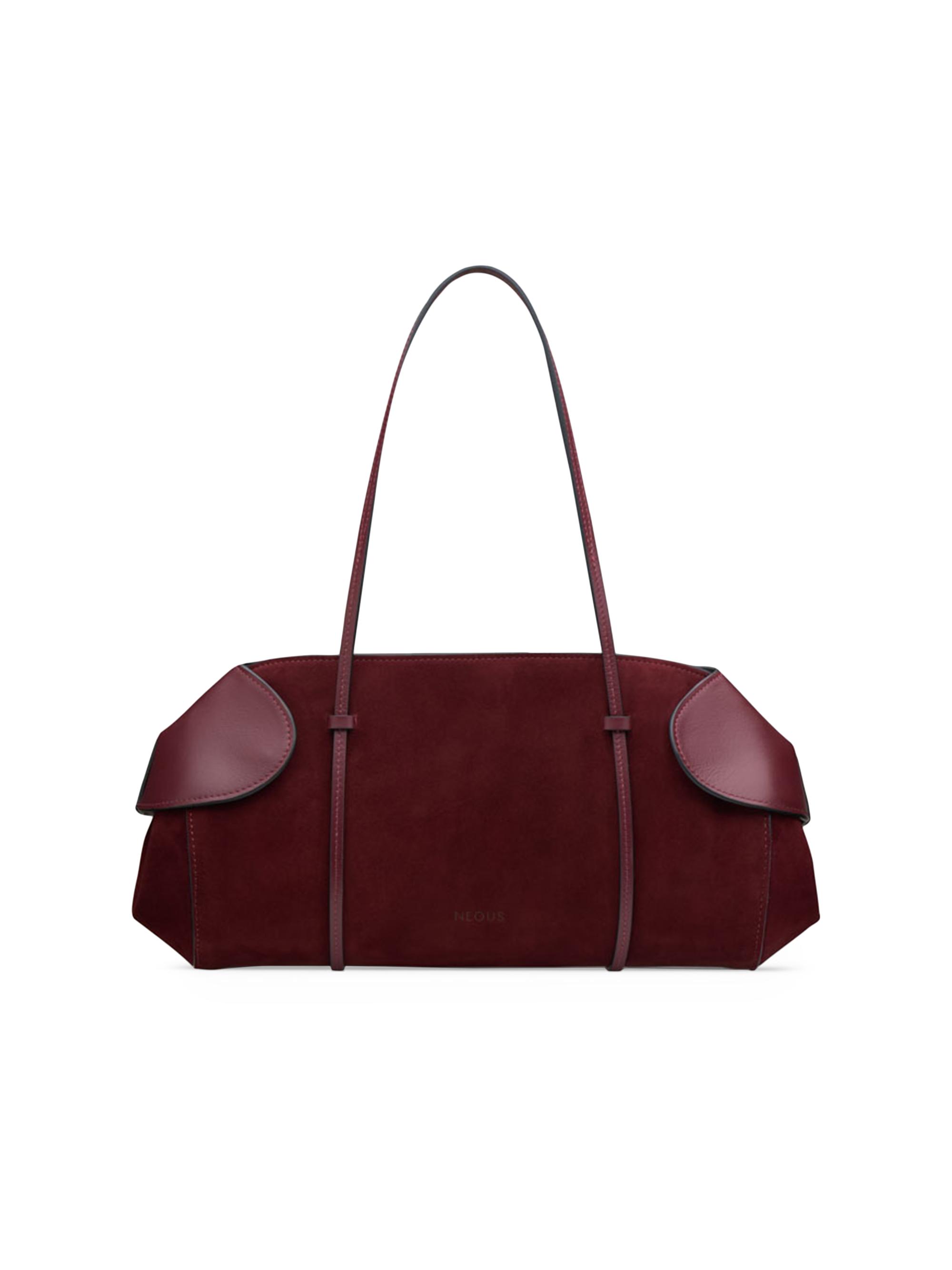 Neous Women's Berenices Suede Shoulder Bag - Burgundy