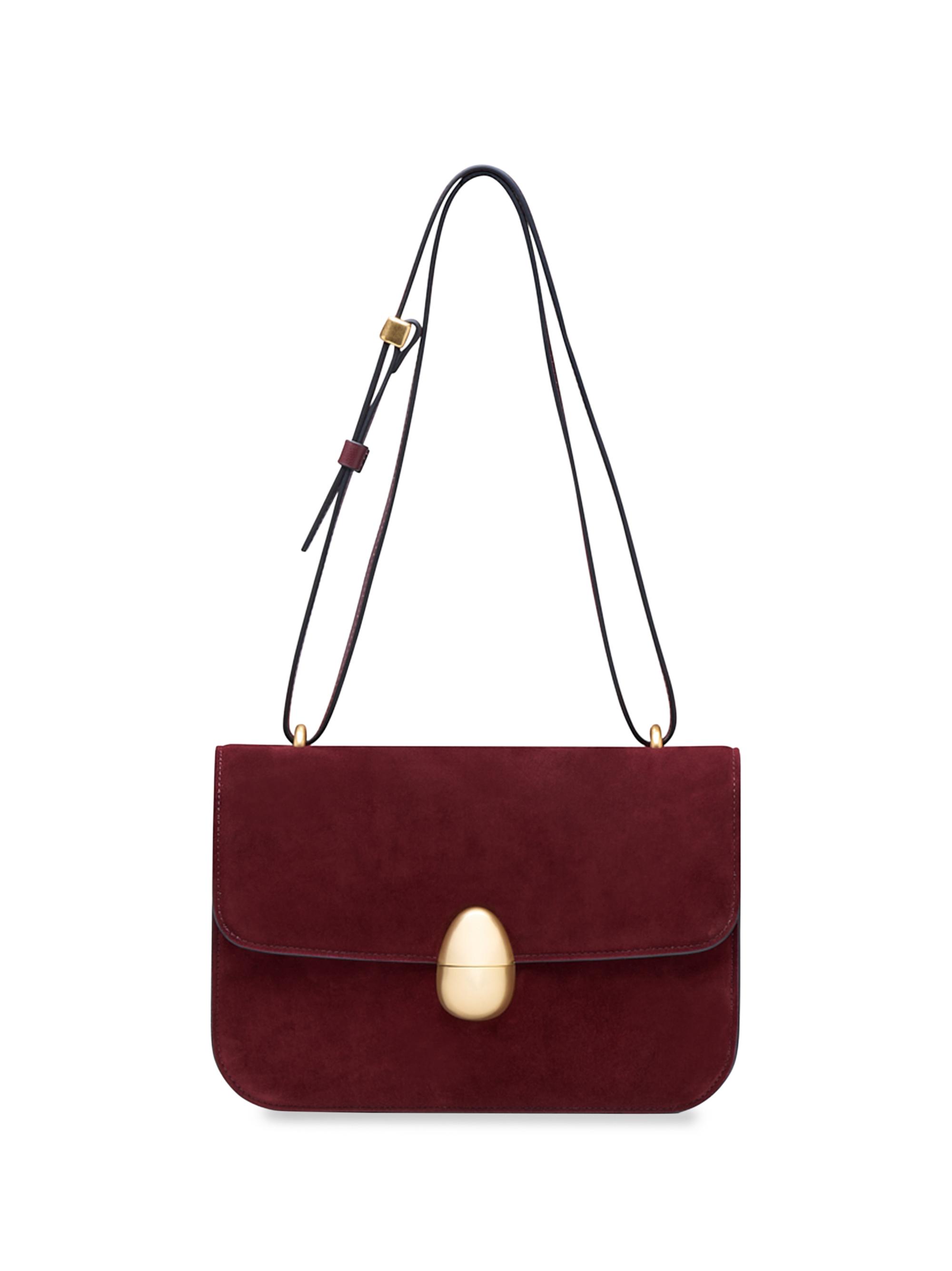 Neous Women's Phoenix Suede Shoulder Bag - Burgundy