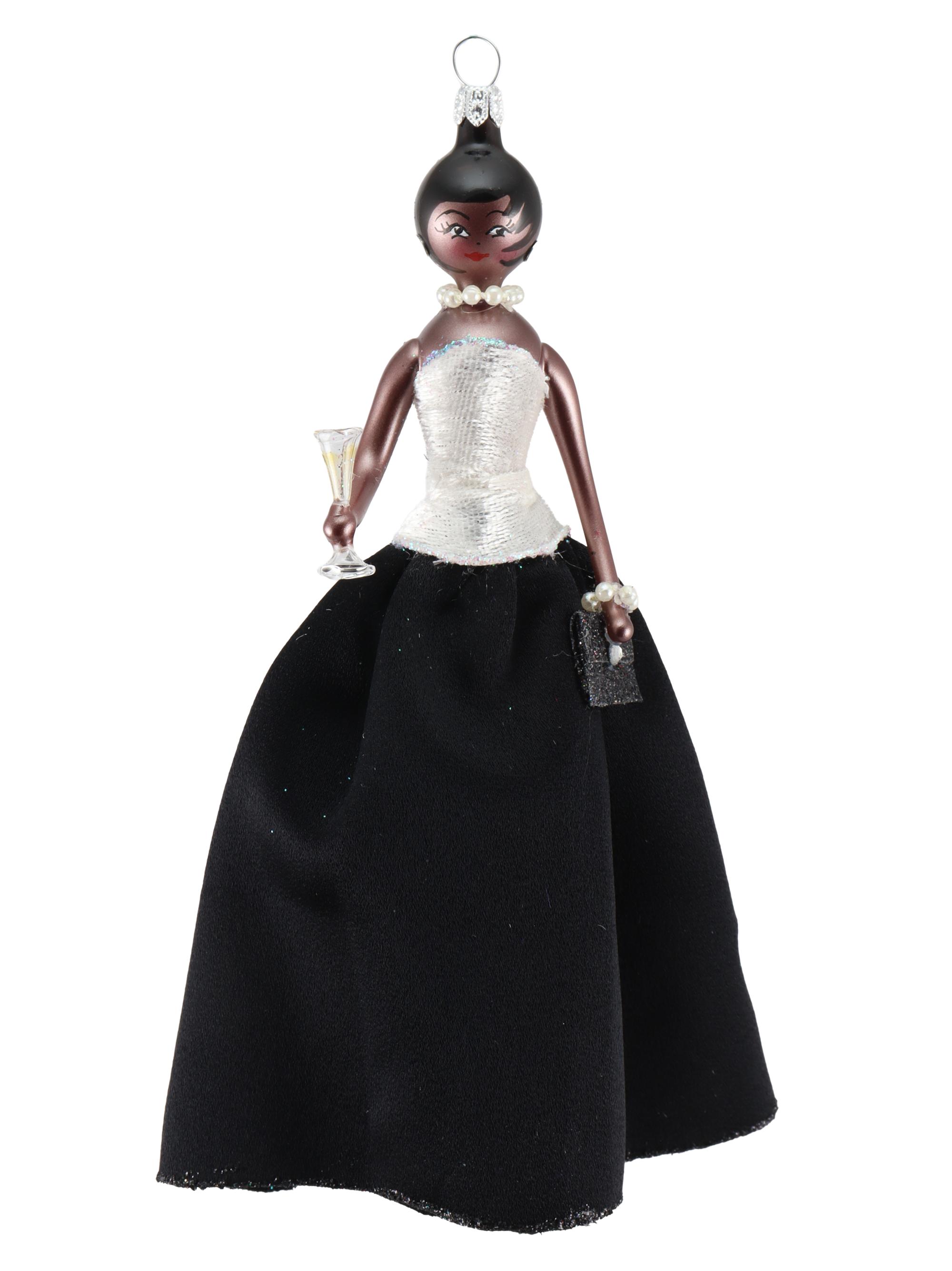 De Carlini Soffieria De Carlini Lady in a Feather Gown Ornament