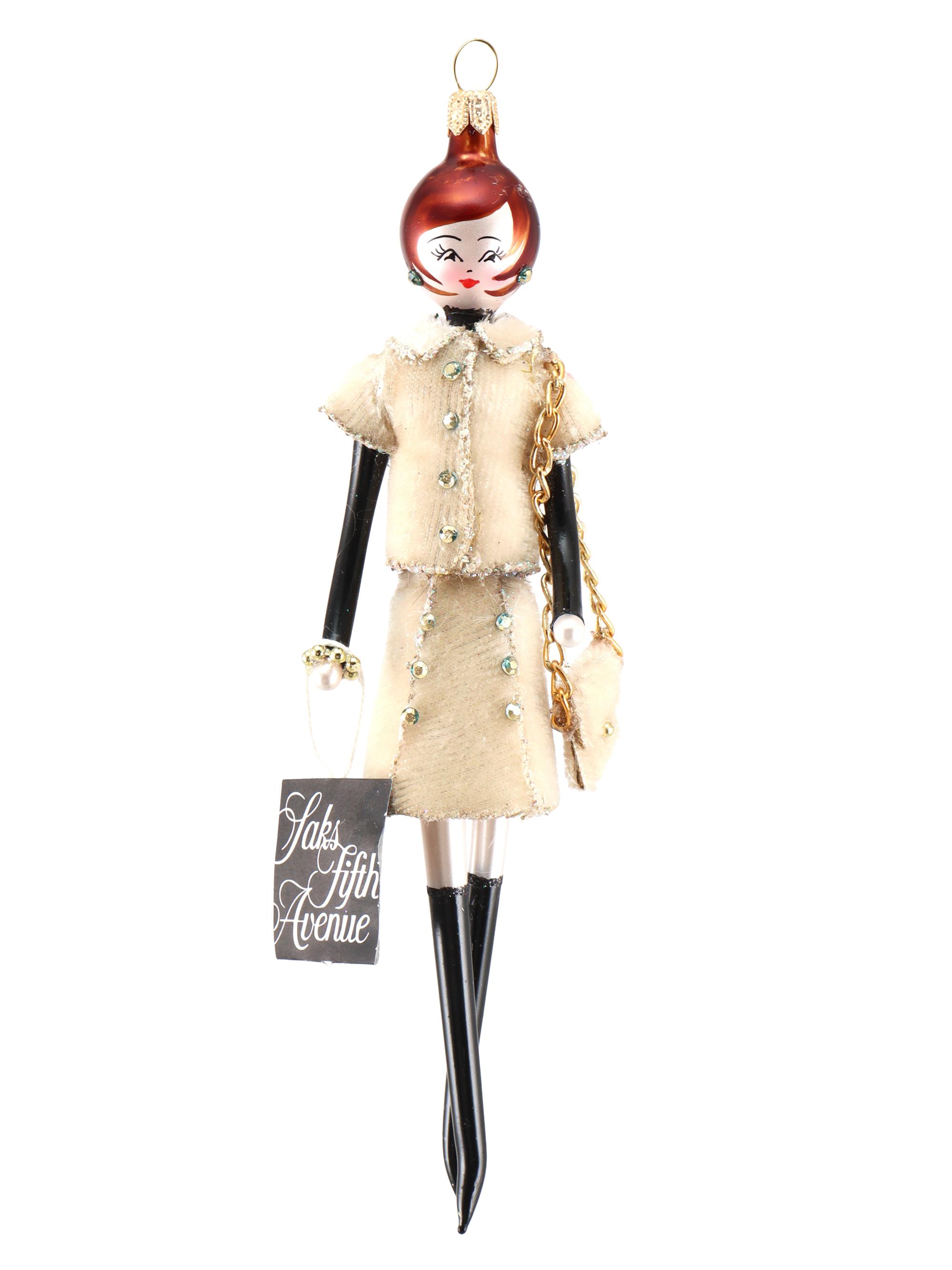 De Carlini Soffieria  Lady in a Jacket & Skirt Ornament