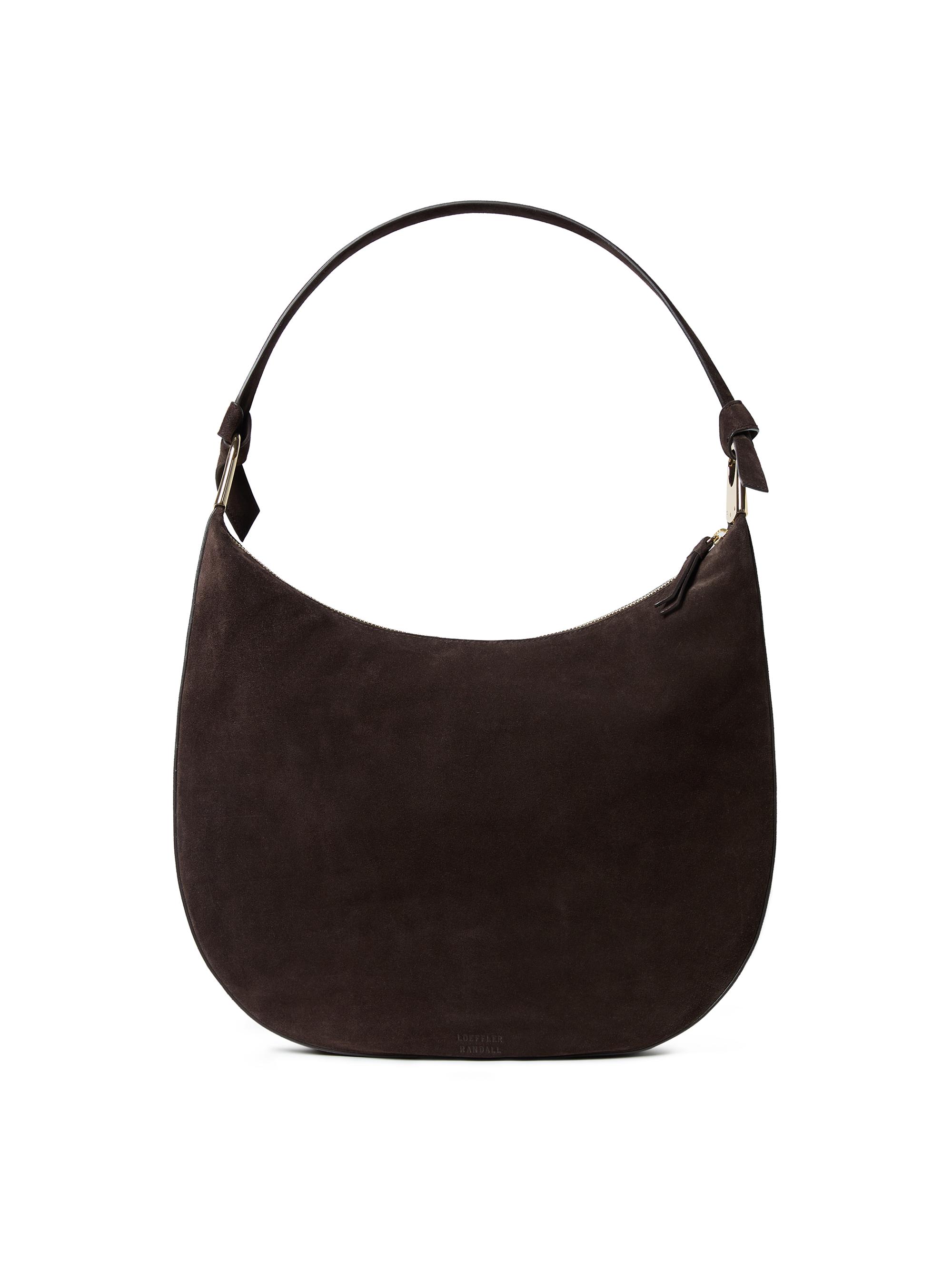 Loeffler Randall Women's Morgan Suede Shoulder Bag - Tmoro And Gold