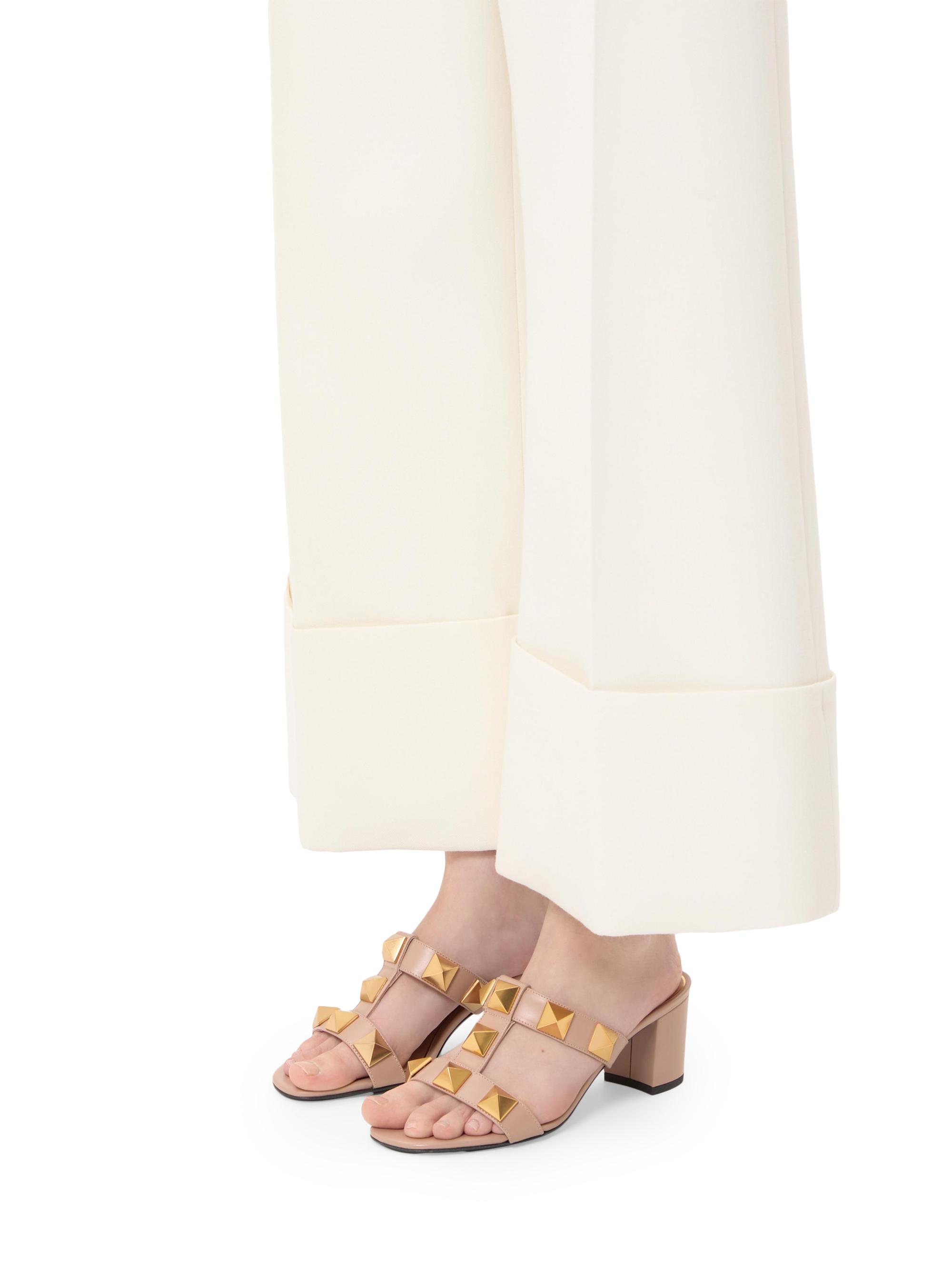 靴 valentino roman stud sandals 60MM 36 Valentino Garavani Roman 60MM Stud Calfskin Slide Sandals | Saks