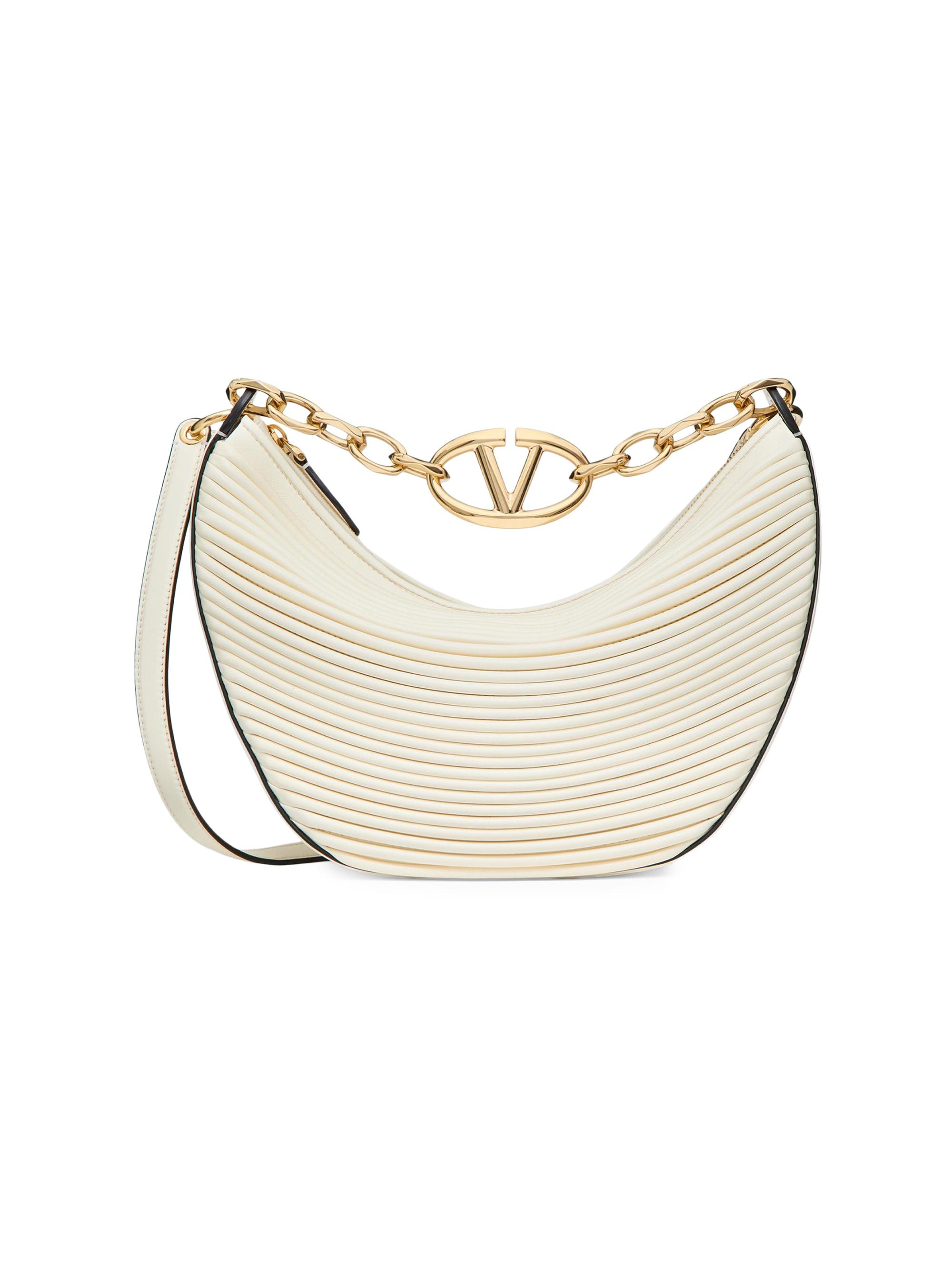 Valentino Garavani Women's  VLogo Moon Hobo Bag - Tobacco