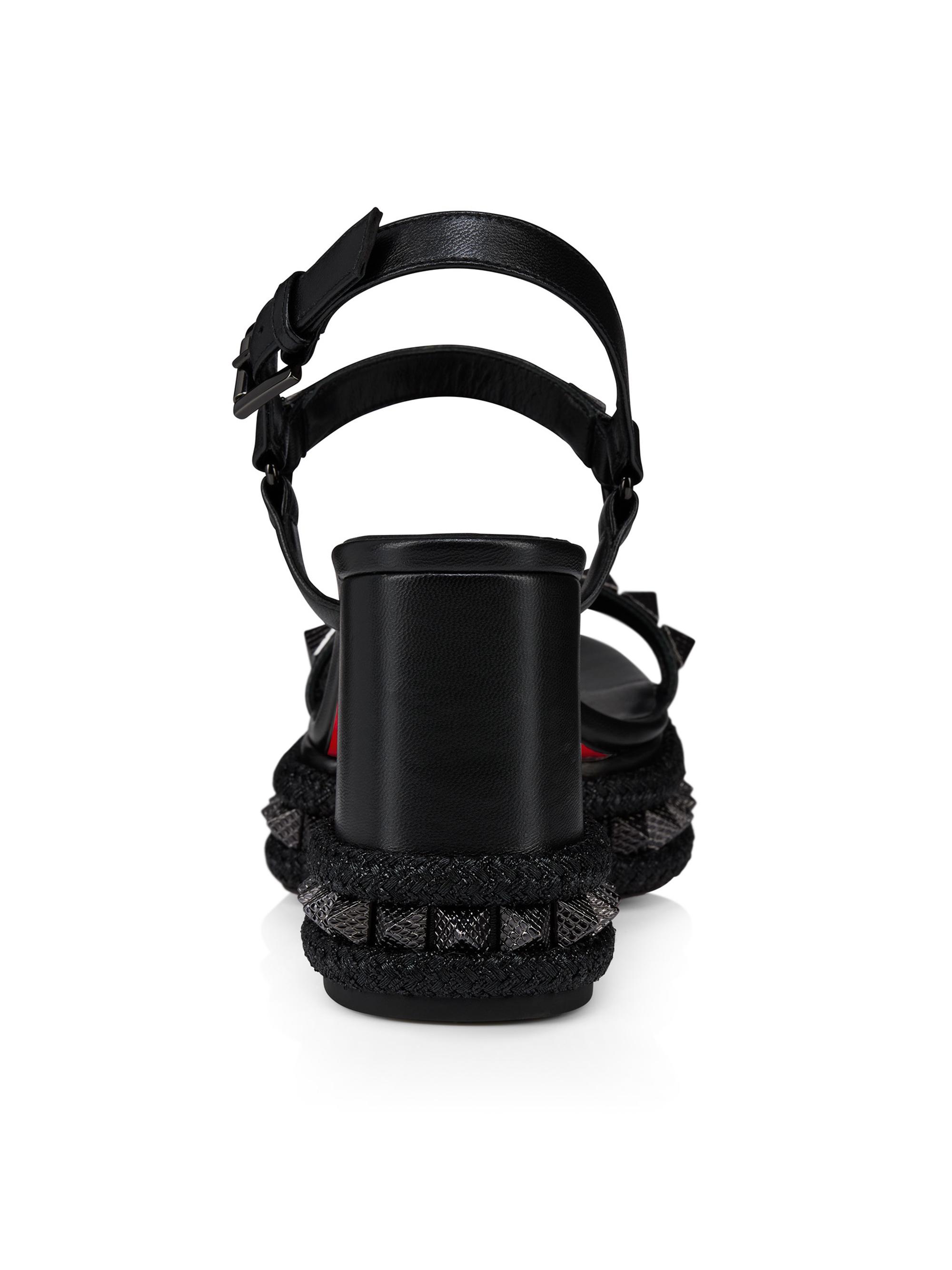 Christian Louboutin Superaclou 85MM Leather Sandals | Saks Fifth