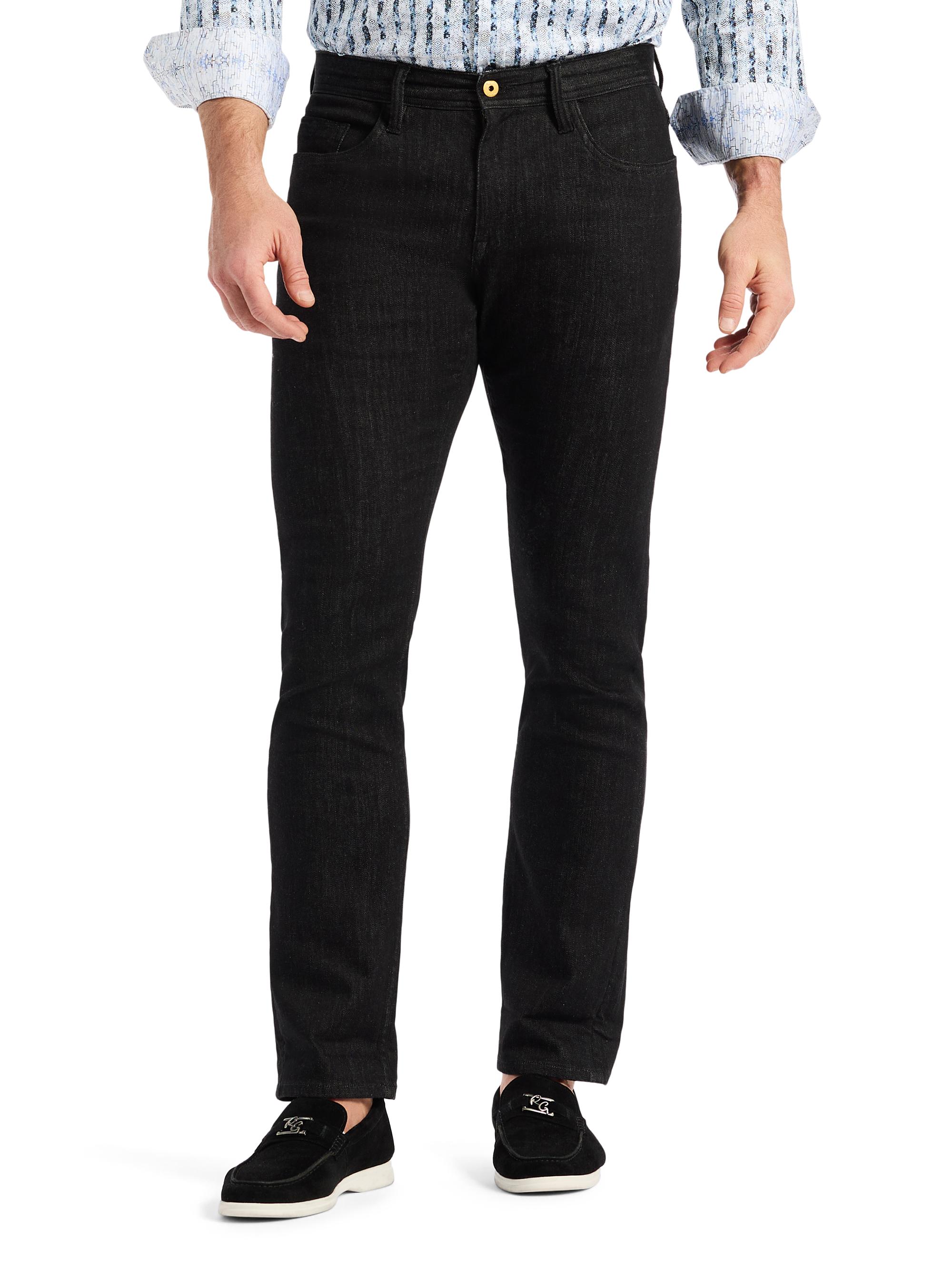 Robert Graham Men's Feragen Denim Slim-Fit Pants - Black
